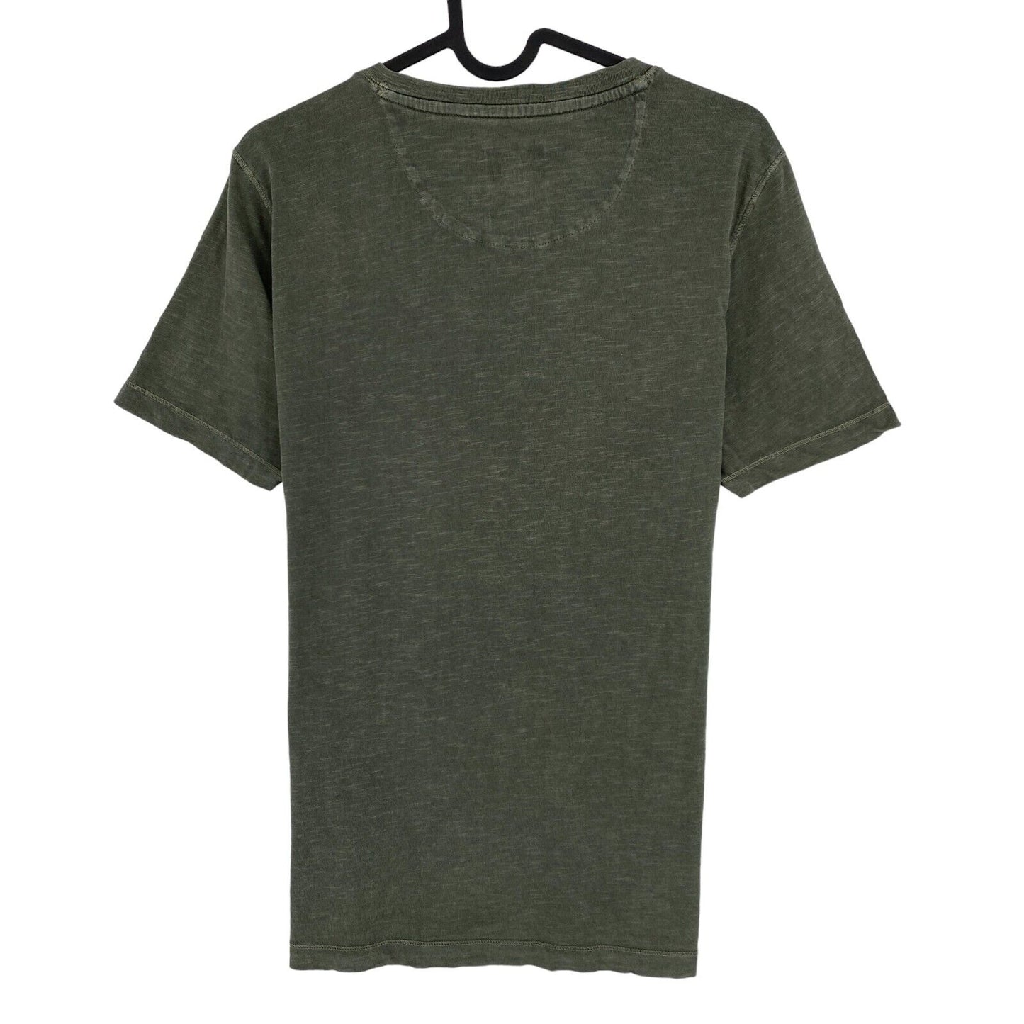 CAMEL ACTIVE Greyish Green Henley Neck T Shirt Size S