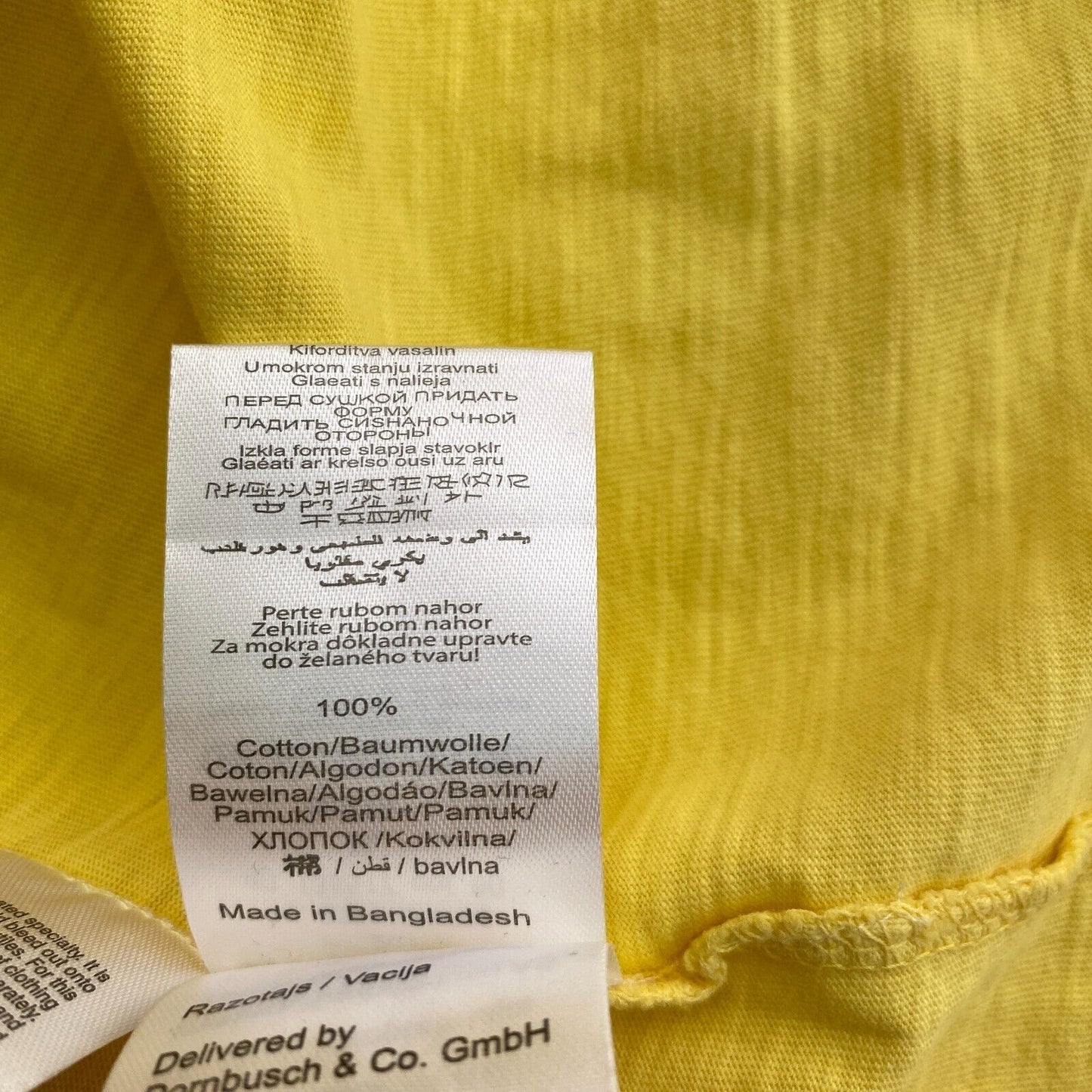 CAMEL ACTIVE Yellow Pocket Crew Neck T Shirt Size XL