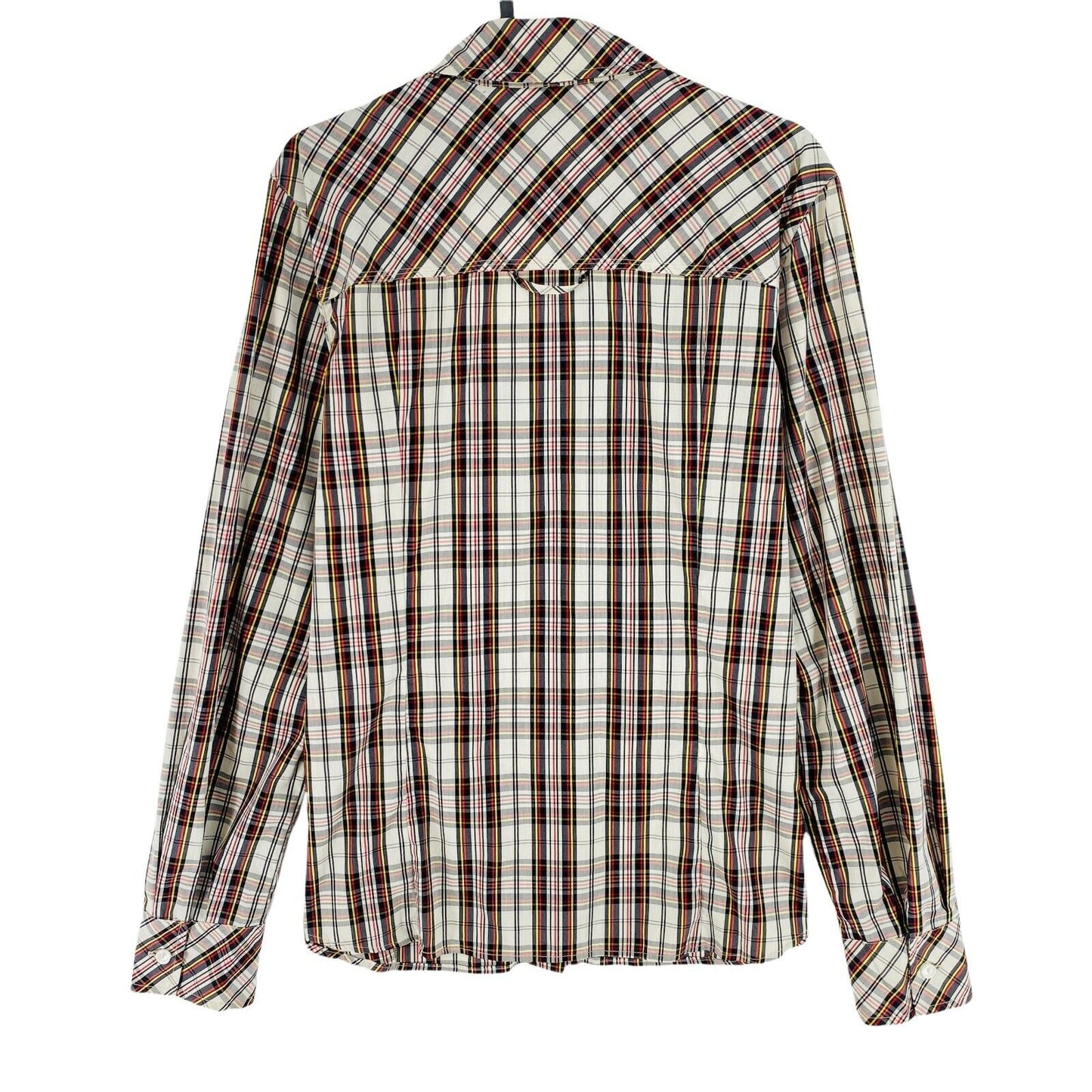 RRP €125 PERSONA Brown Check Print Shirt Size EU 38 UK 10 US 8