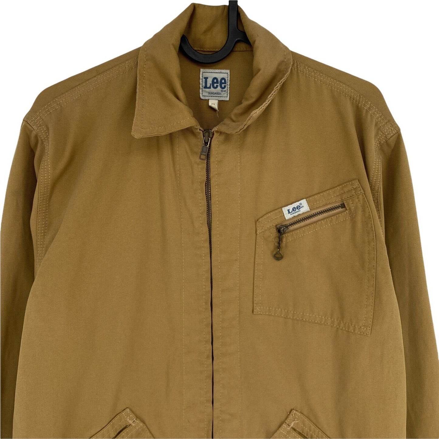 Lee Light Brown 100% Cotton Zip Jacket Size M