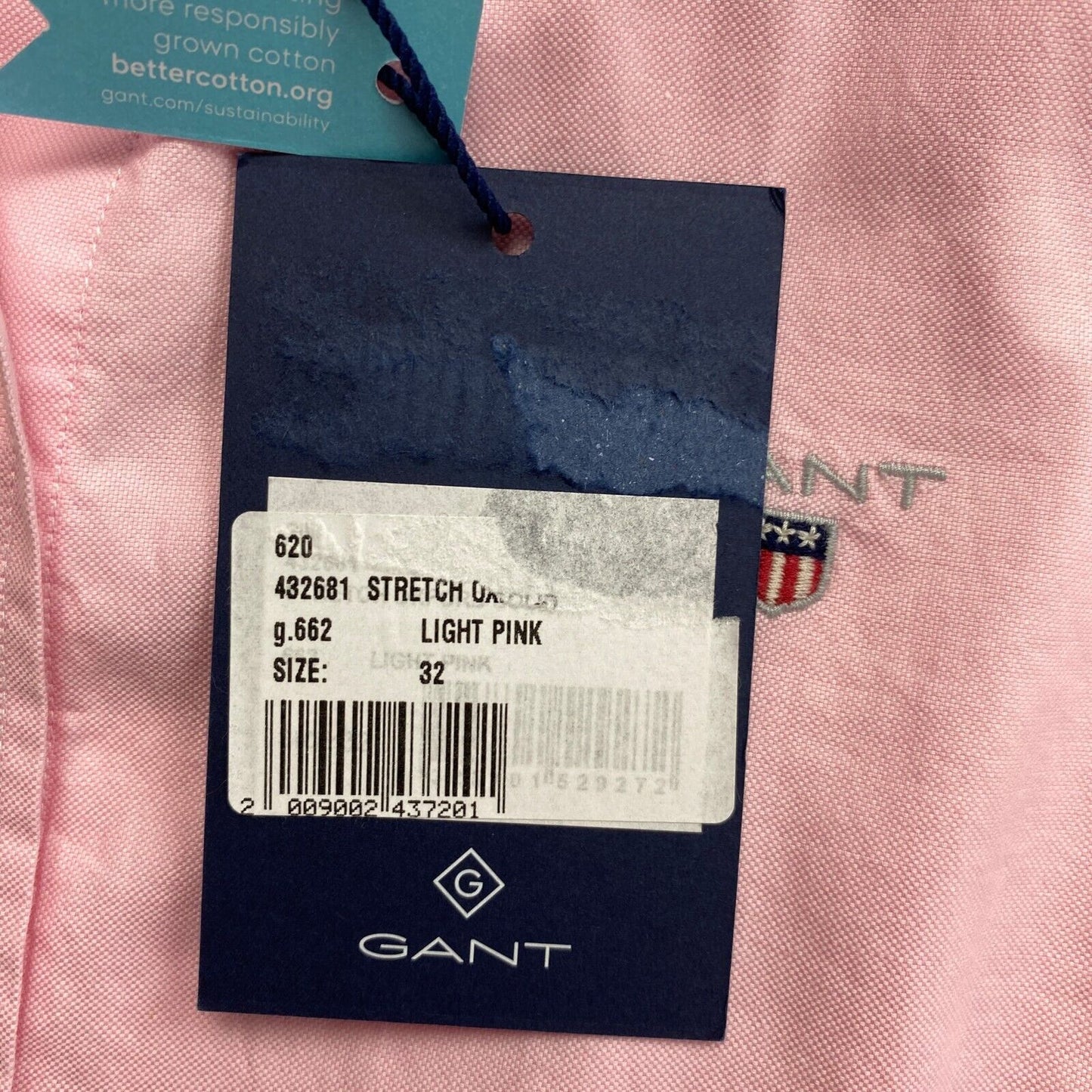 GANT Pink Stretch Oxford Solid Shirt Size EU 32 UK 4 US 2