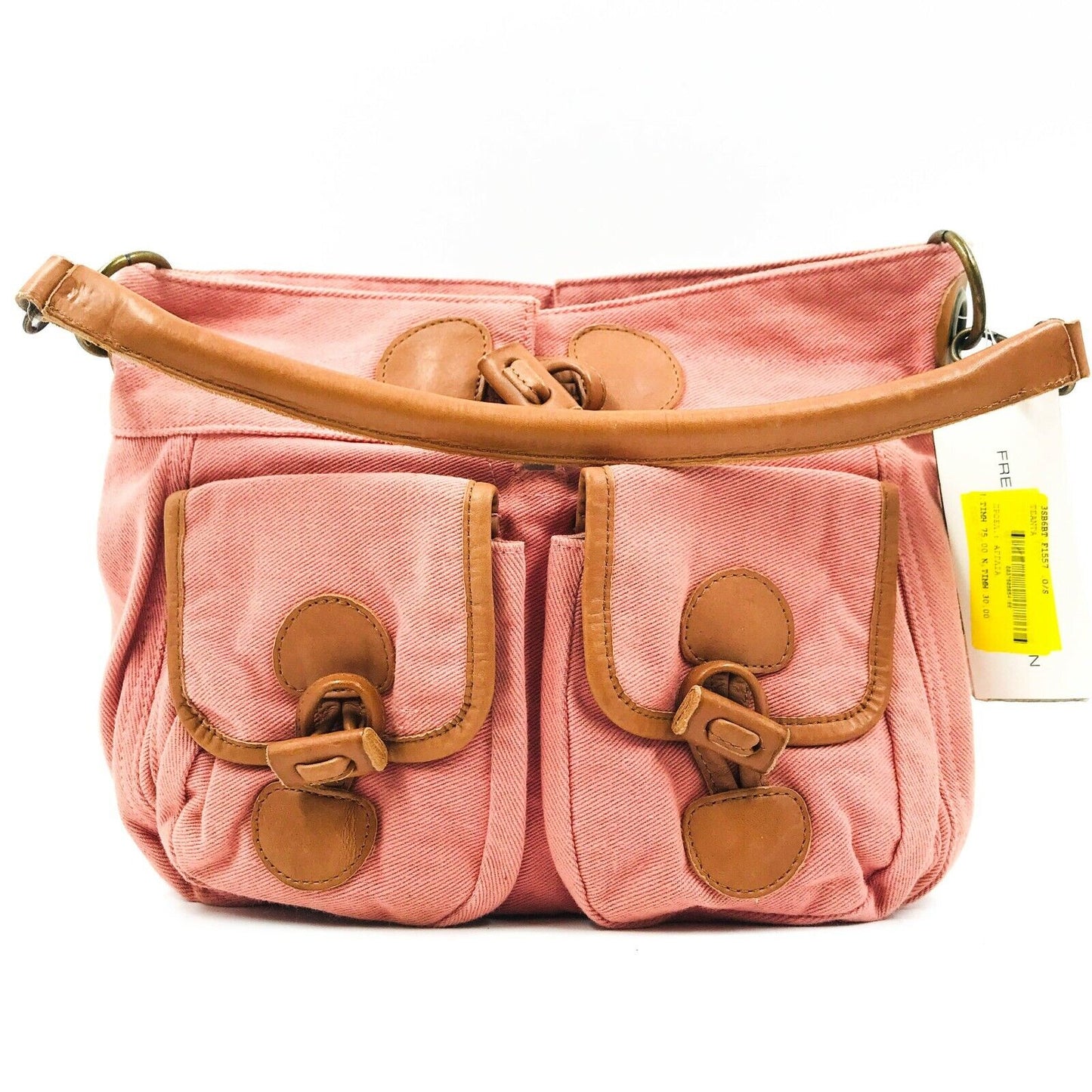 French Connection Pink Canvas Handbag Shoulder bag