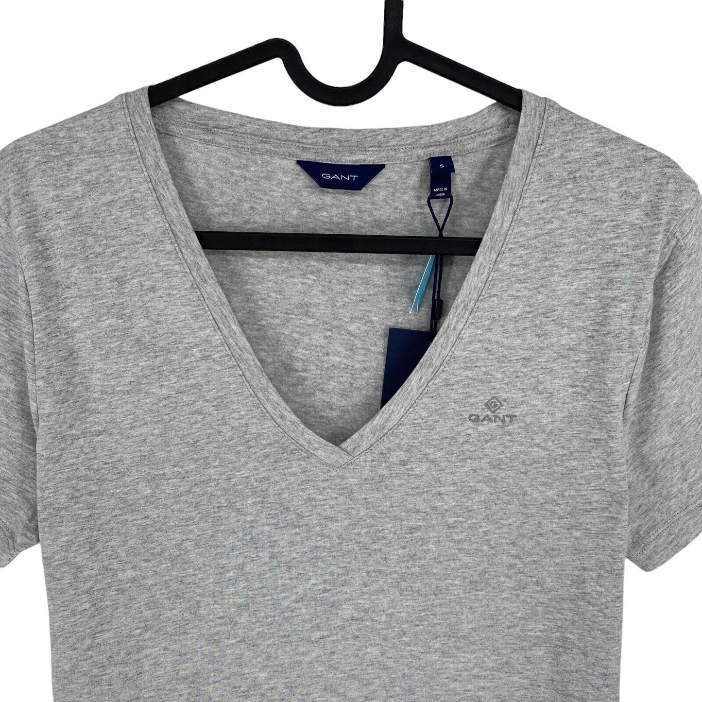 GANT Grey Original V Neck T Shirt Size S