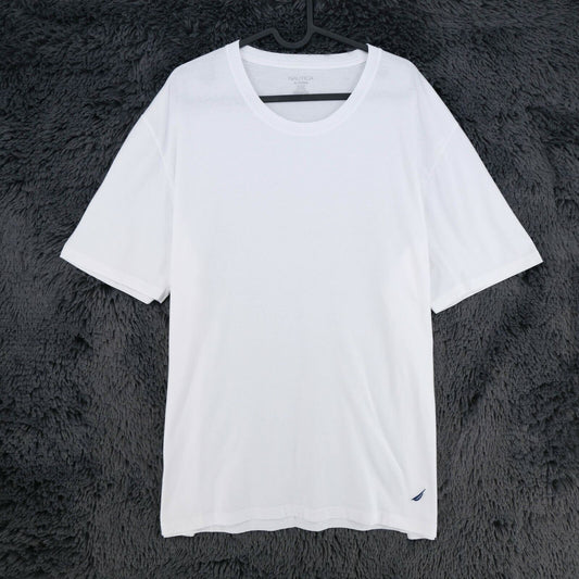 NAUTICA T-shirt blanc à col rond Taille XL