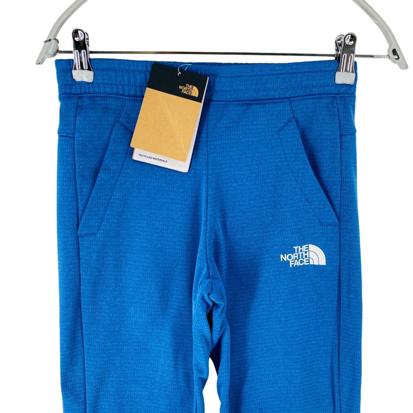 THE NORTH FACE Boys Blue Regular Fit Sweatpants Trousers Size L