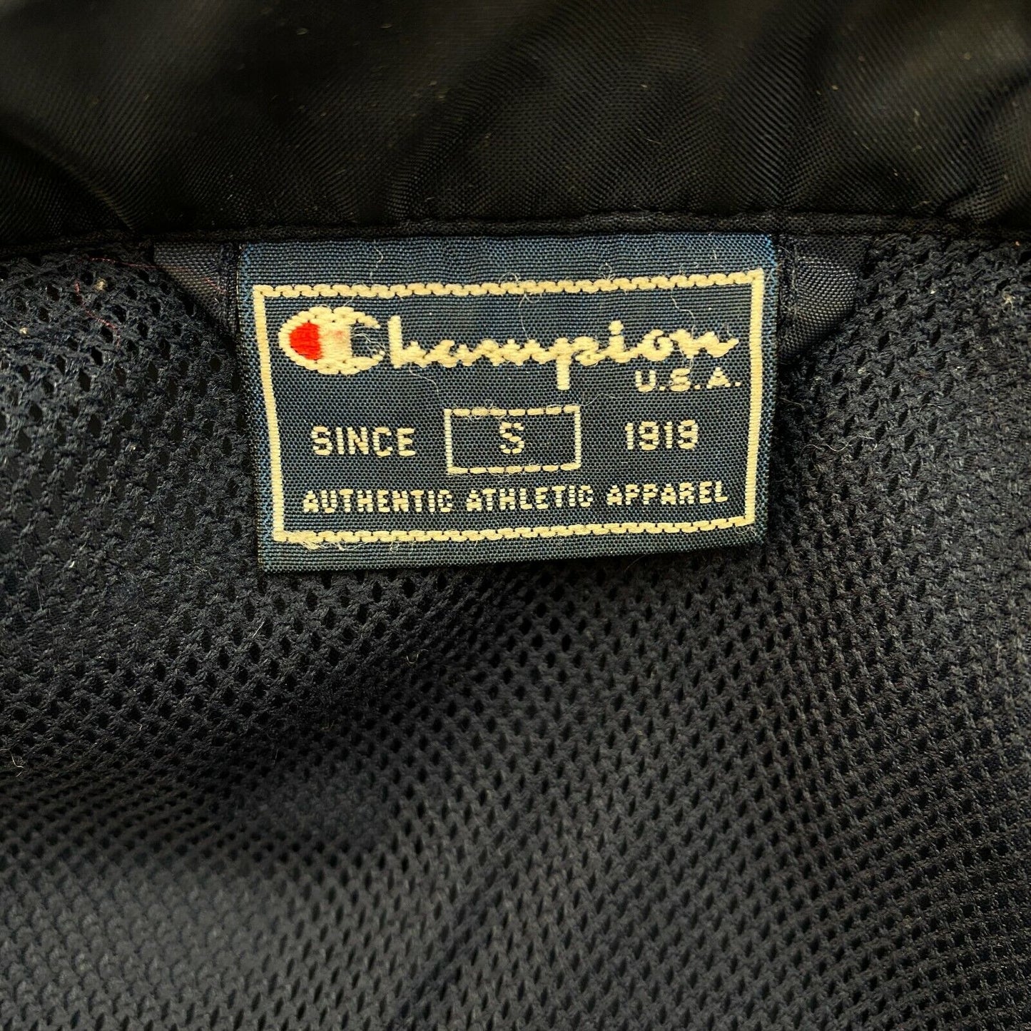 Champion Navy Blue Hooded Jacket Size L