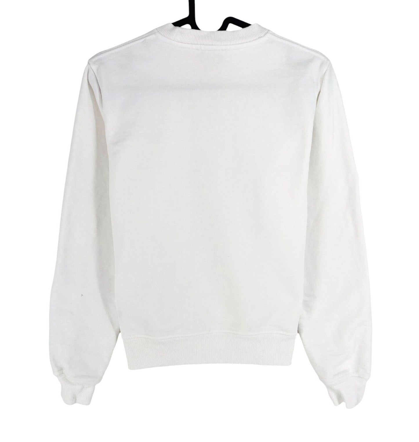 DIESEL Women White F_REGGY_DOVAL_PJ Crew Neck Jumper Sweater Size S