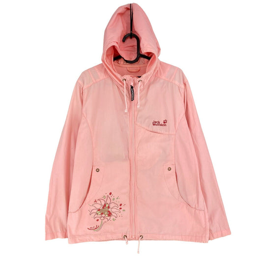 Jack Wolfskin Pink 100% Cotton Hooded Jacket Size M