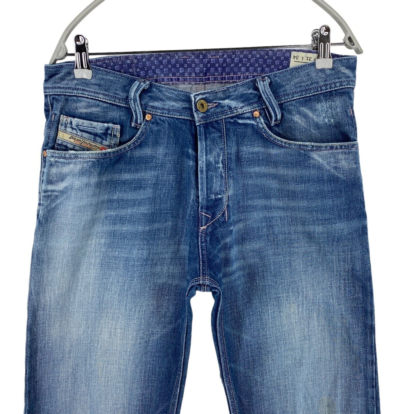 Diesel ONIJO Bleu Regular Straight Fit Jean W31 L30 Fabriqué en Italie