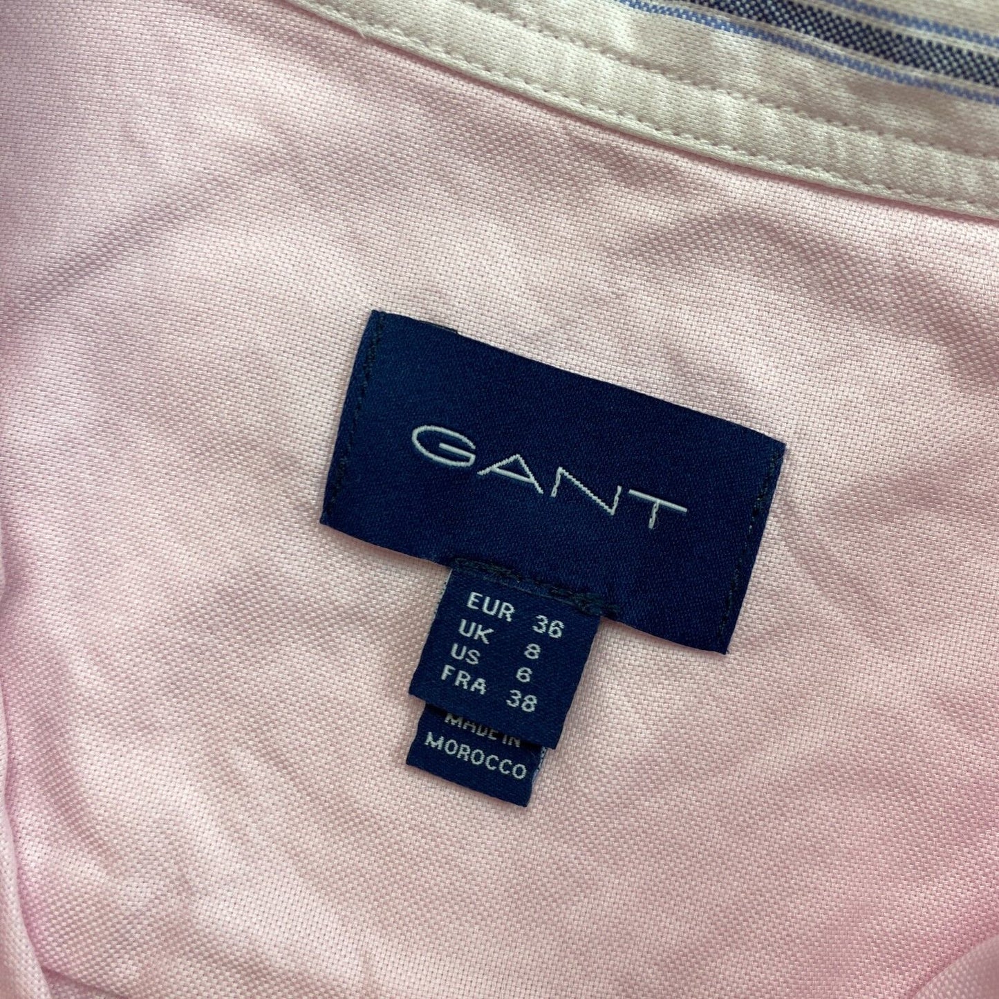 GANT Pink Regular Fit Shirt Size EU 36 UK 8 US 6