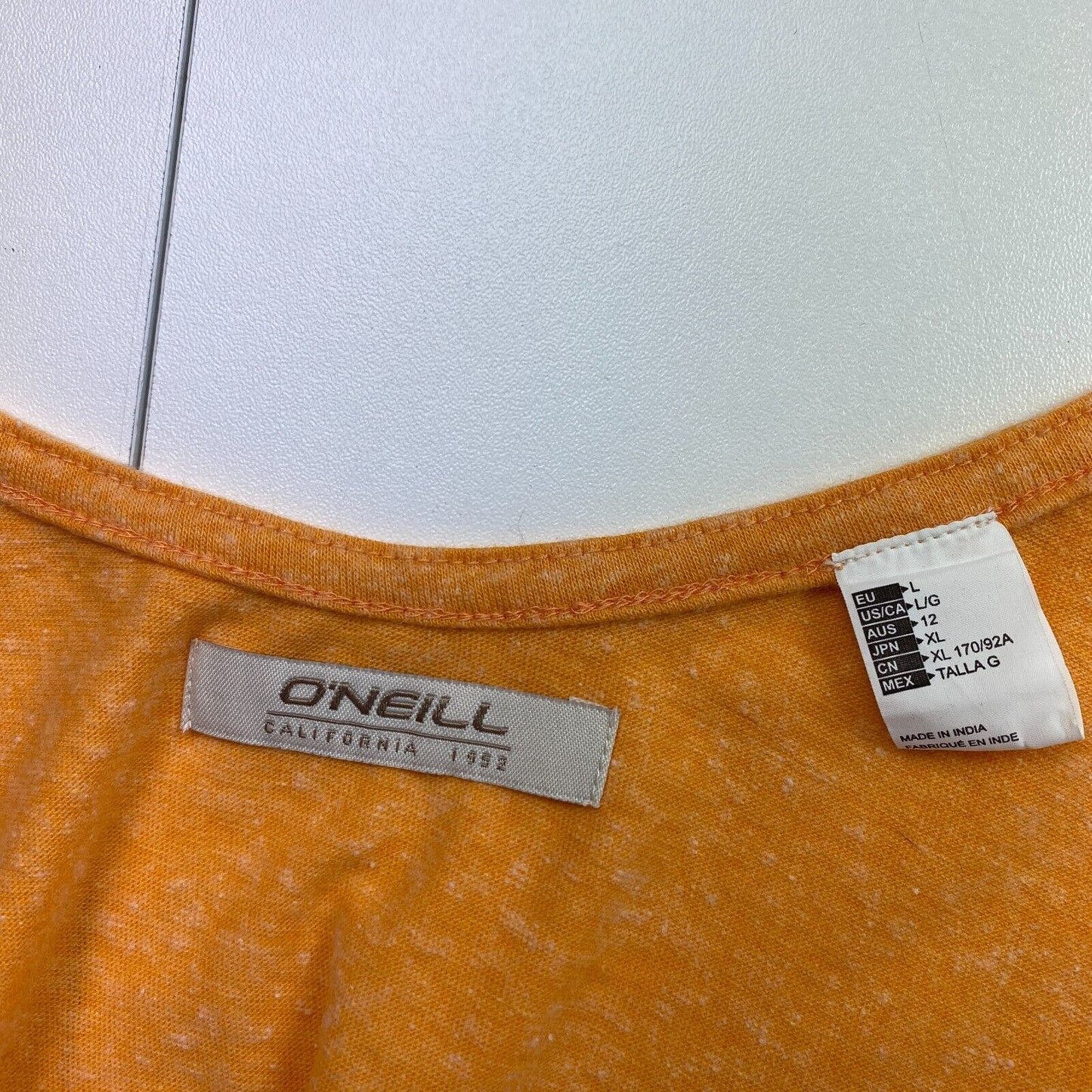 O`Neill Women Yellow Tank Top Size L