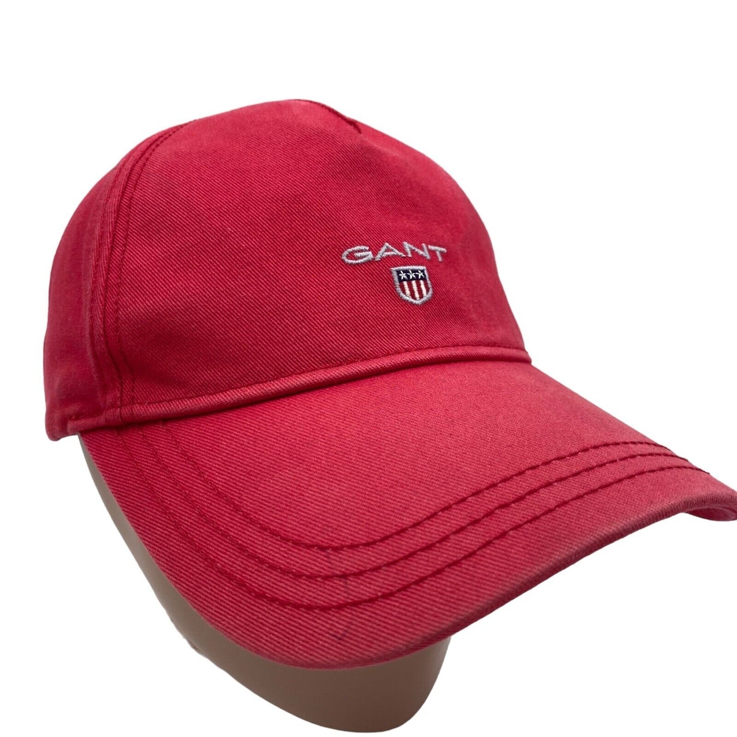 GANT Unisex Adult Red Cotton Logo Baseball Twill Cap Hat Size S / M