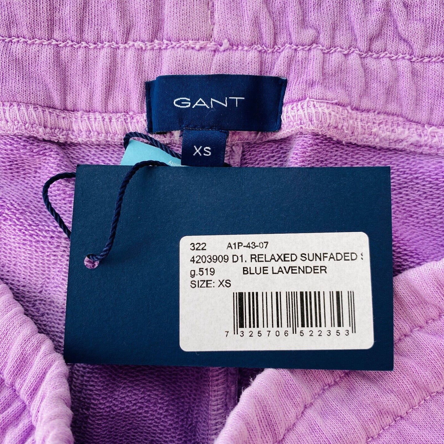 GANT Women Purple Relaxed Fit Sweat Shorts Size XS