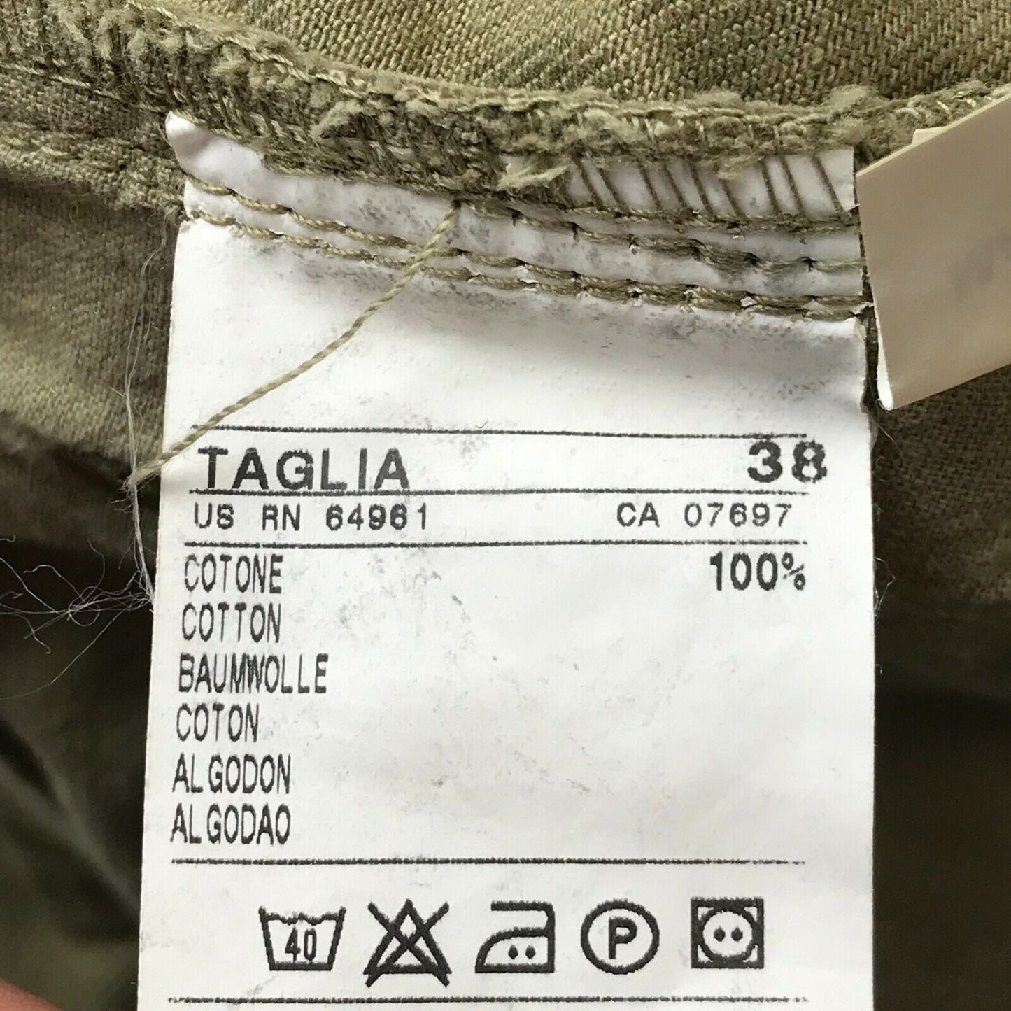 SISLEY Damen Jeans, Regular Straight Fit, Beige, Größe 38 W27