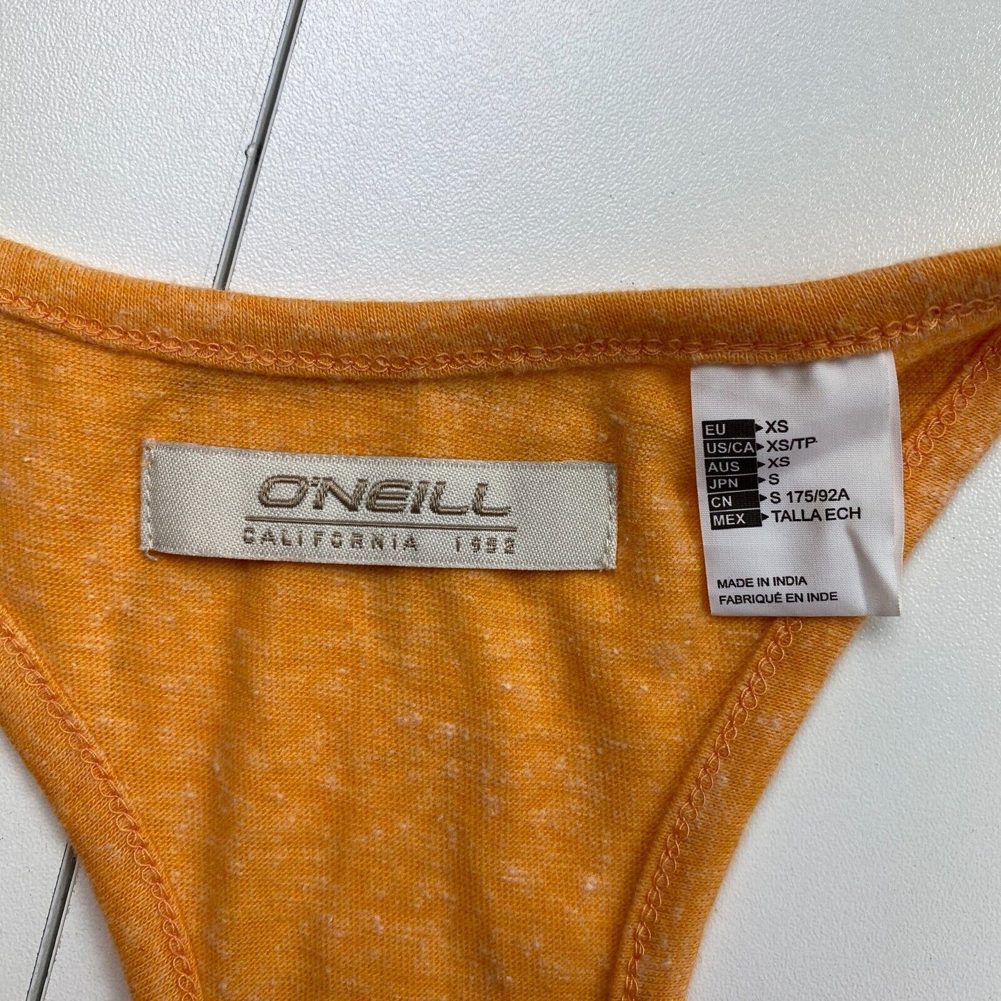 O`Neill Women Yellow Tank Top Size XS