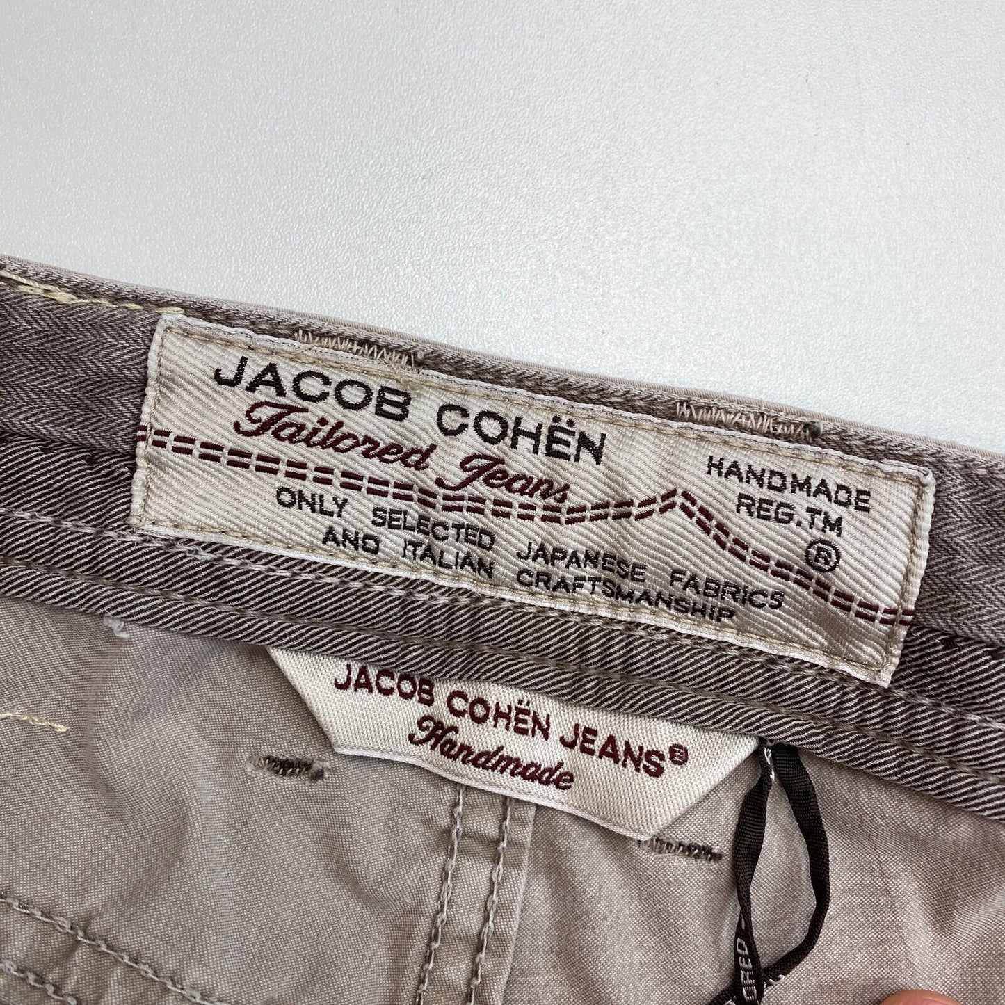 Jacob Cohen Light Brown Cotton Trousers Pants Jeans Size W29 L32