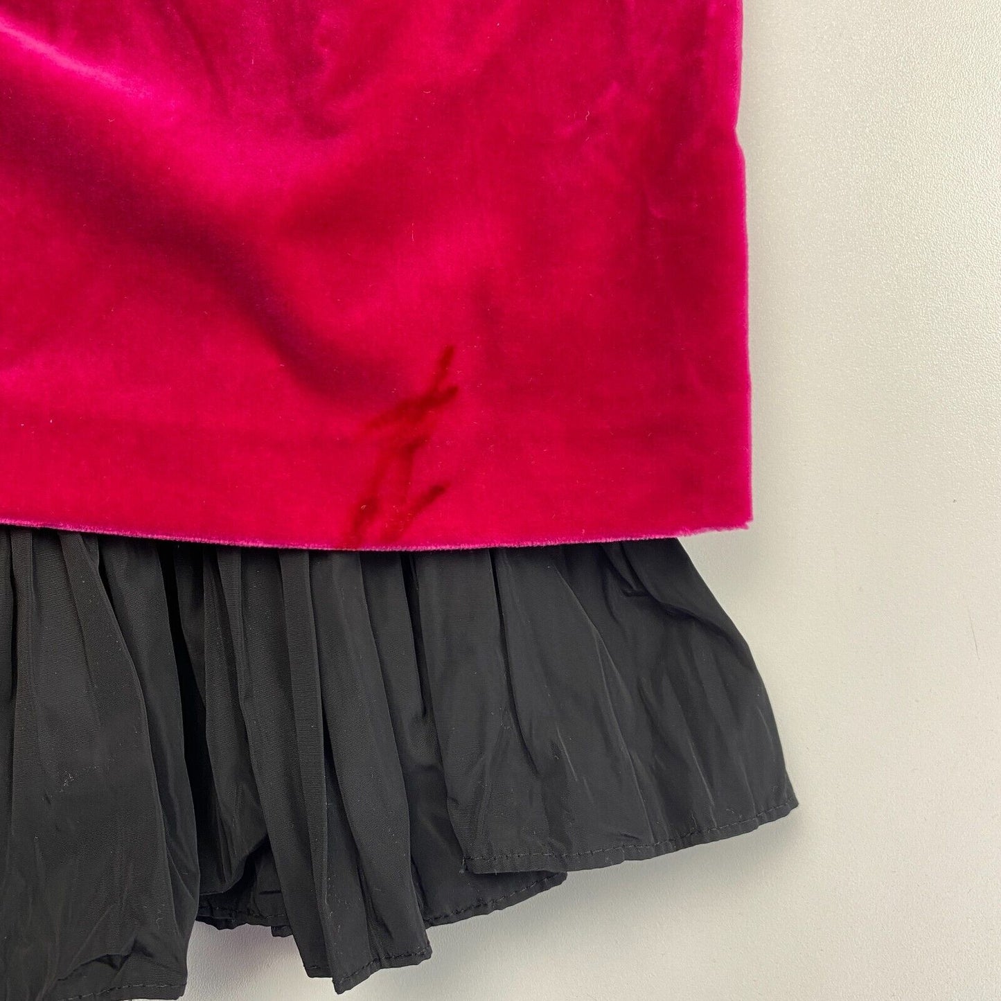 KARL LAGERFELD X Carine Dark Pink Velvet Skirt Size EU 32 UK 4 US 2