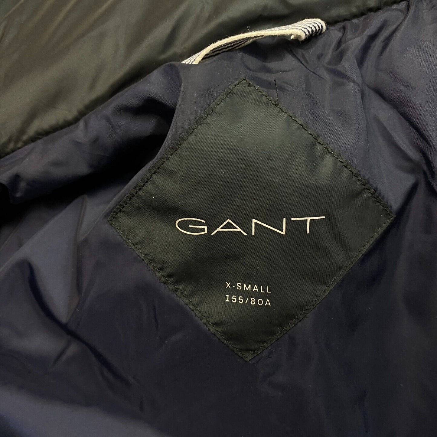 GANT Black The Light Down Coat Jacket Size XS