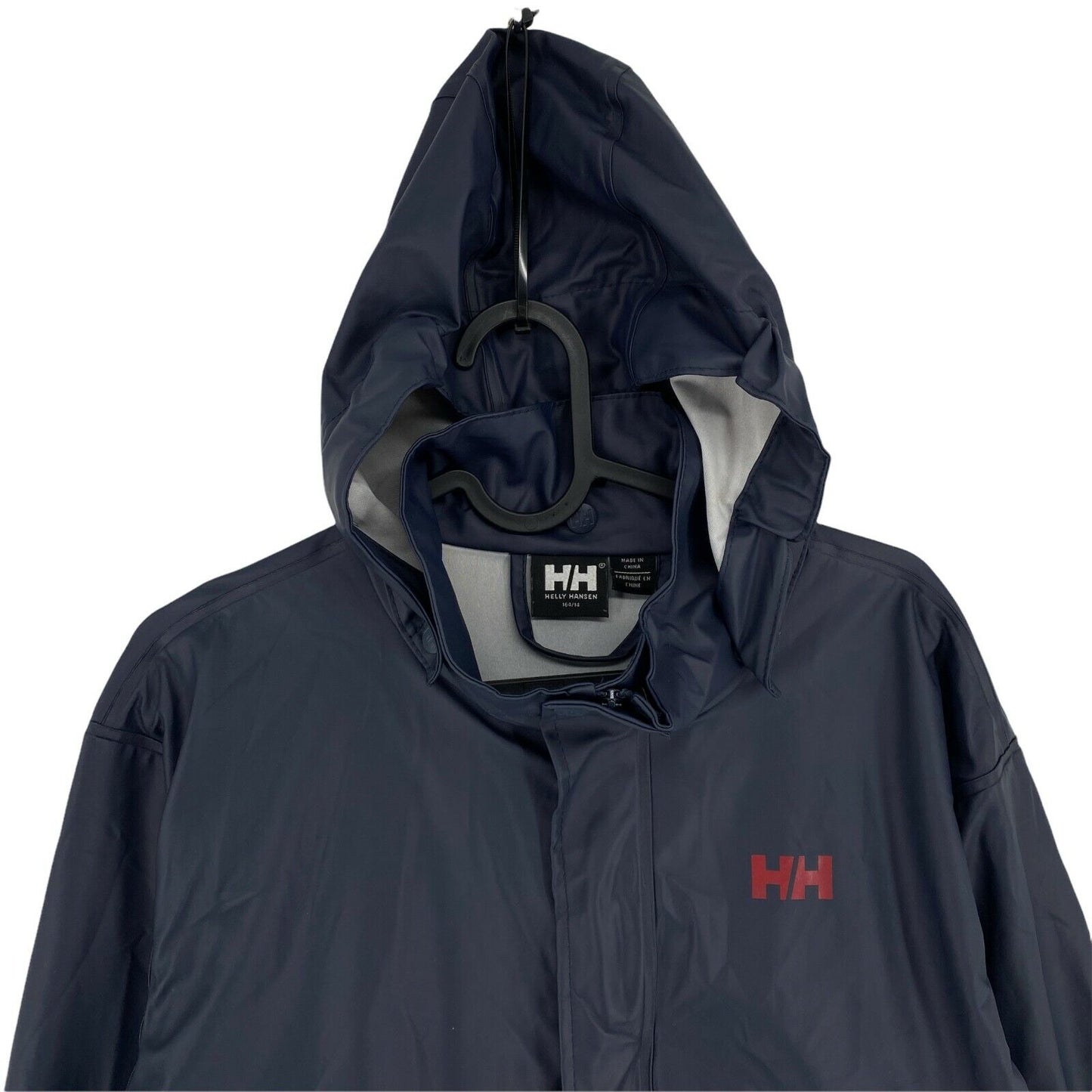 HELLY HANSEN Navy Blue Hooded Jacket Size 164 cm 14years