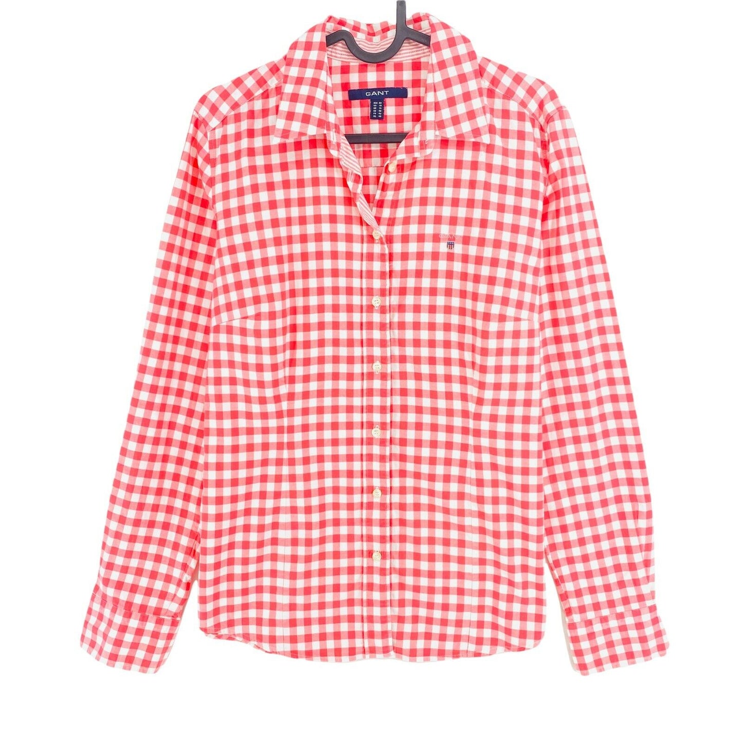 GANT Red Check Print Shirt Size EU 40 UK 14 US 10