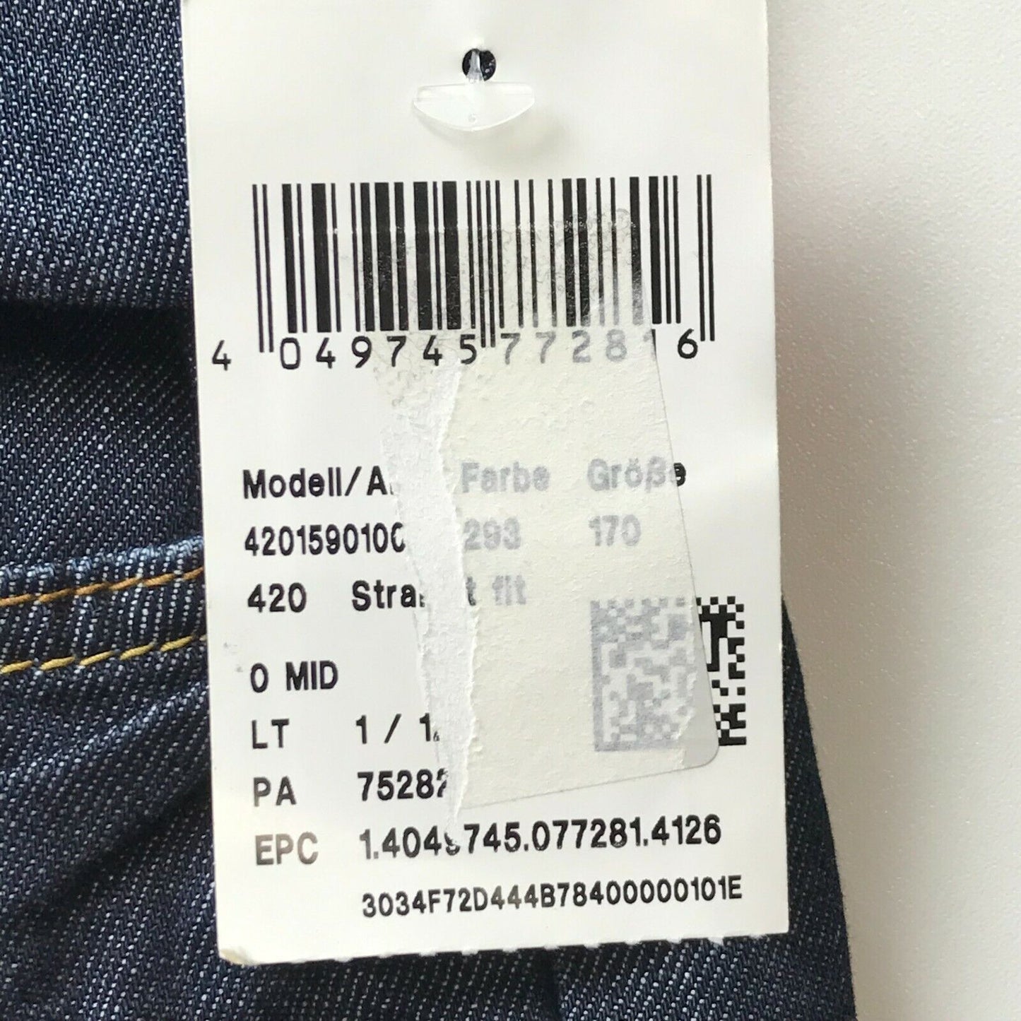 LEMMI Damen Jeans in Dunkelblau, Regular Straight Fit, Größe W28