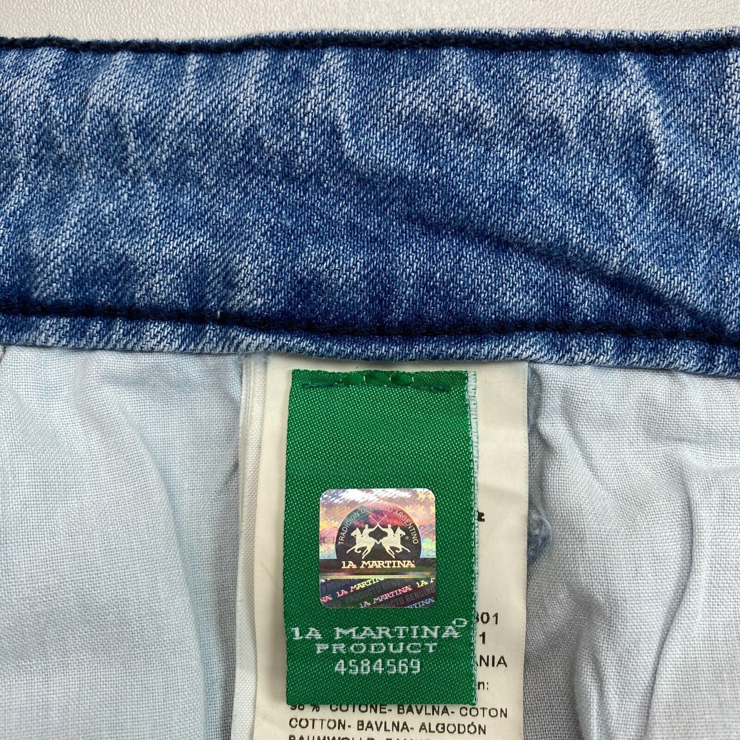 LA MARTINA Blaue verkürzte Jeans Größe W30