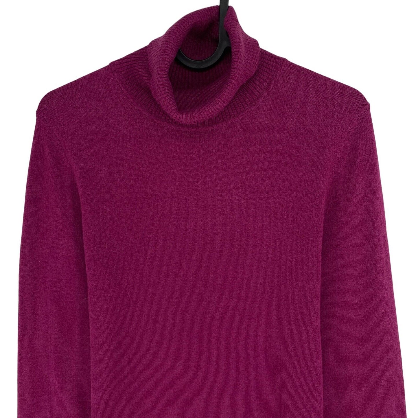 VERO MODA Womens Dark Purple Roll Neck Sweater Jumper Size L