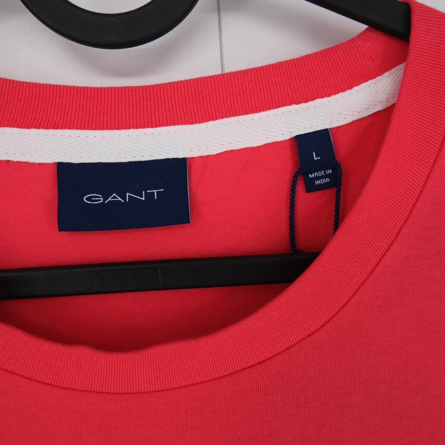 GANT Red Graphic Crew Neck Top T-Shirt Size L