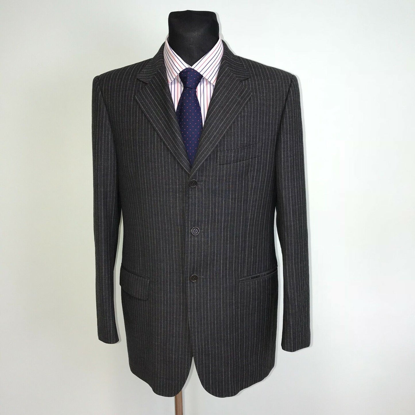 Maurizio Baldassari Veste blazer en laine italienne grise Taille EUR 50 US/UK 40