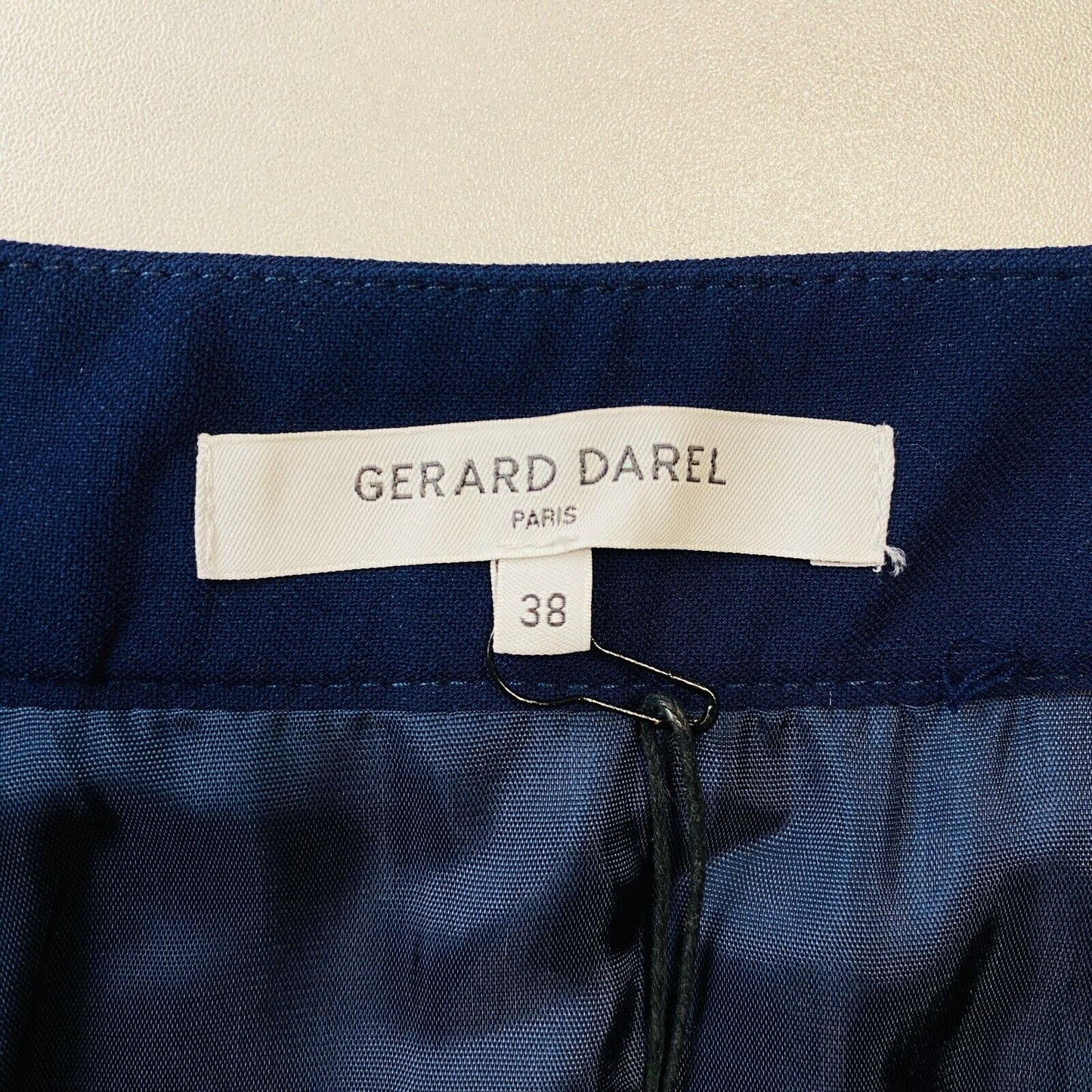 GERARD DAREL Dark Blue Stretch Straight Fit Skirt Size EUR 38 W28