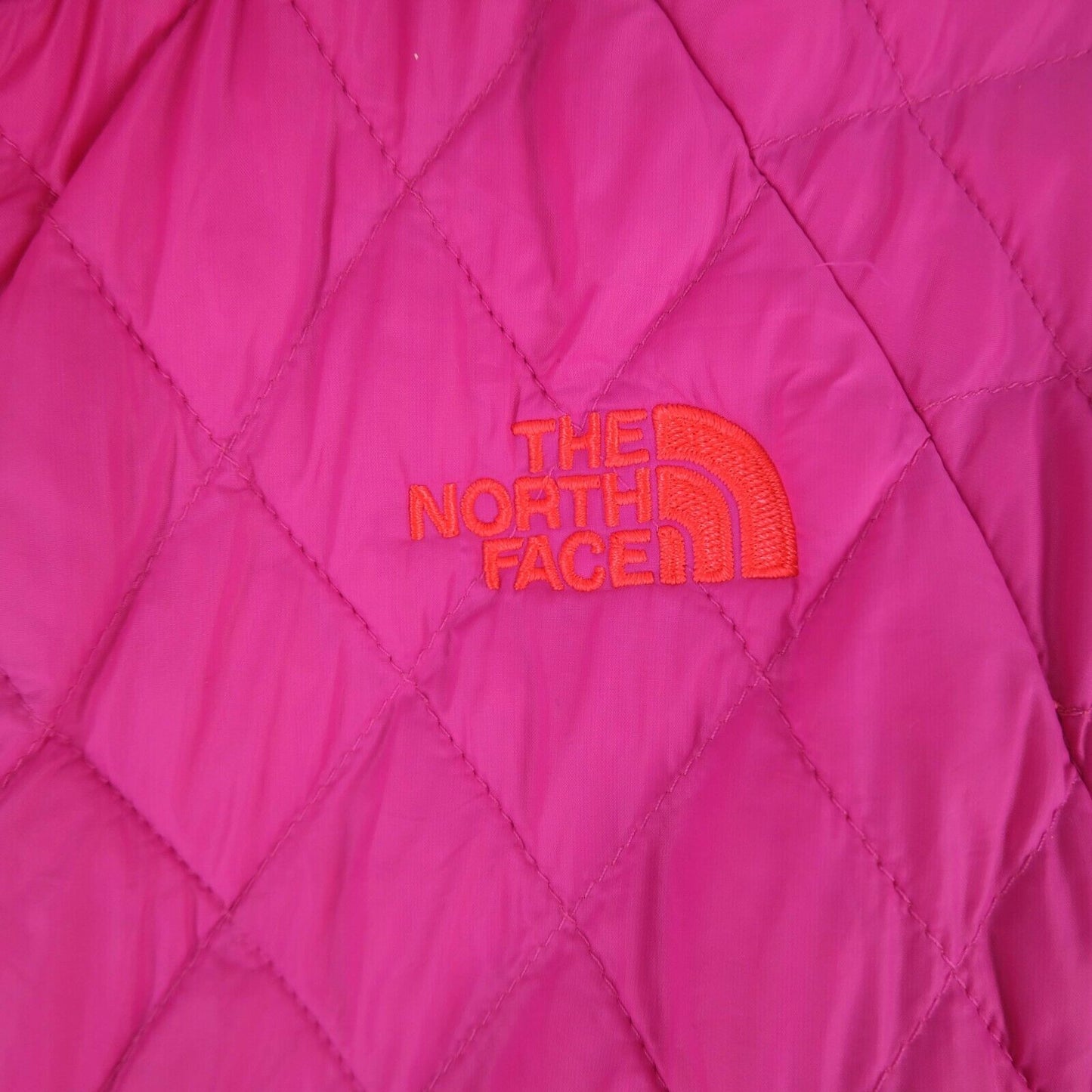 The North Face Girl's Pink Quilted Padded Jacket Size L 14-16 Years