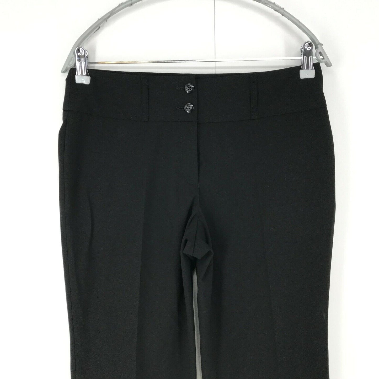 SIR OLIVER Women Black Regular Straight Fit Trousers EUR 36 W30