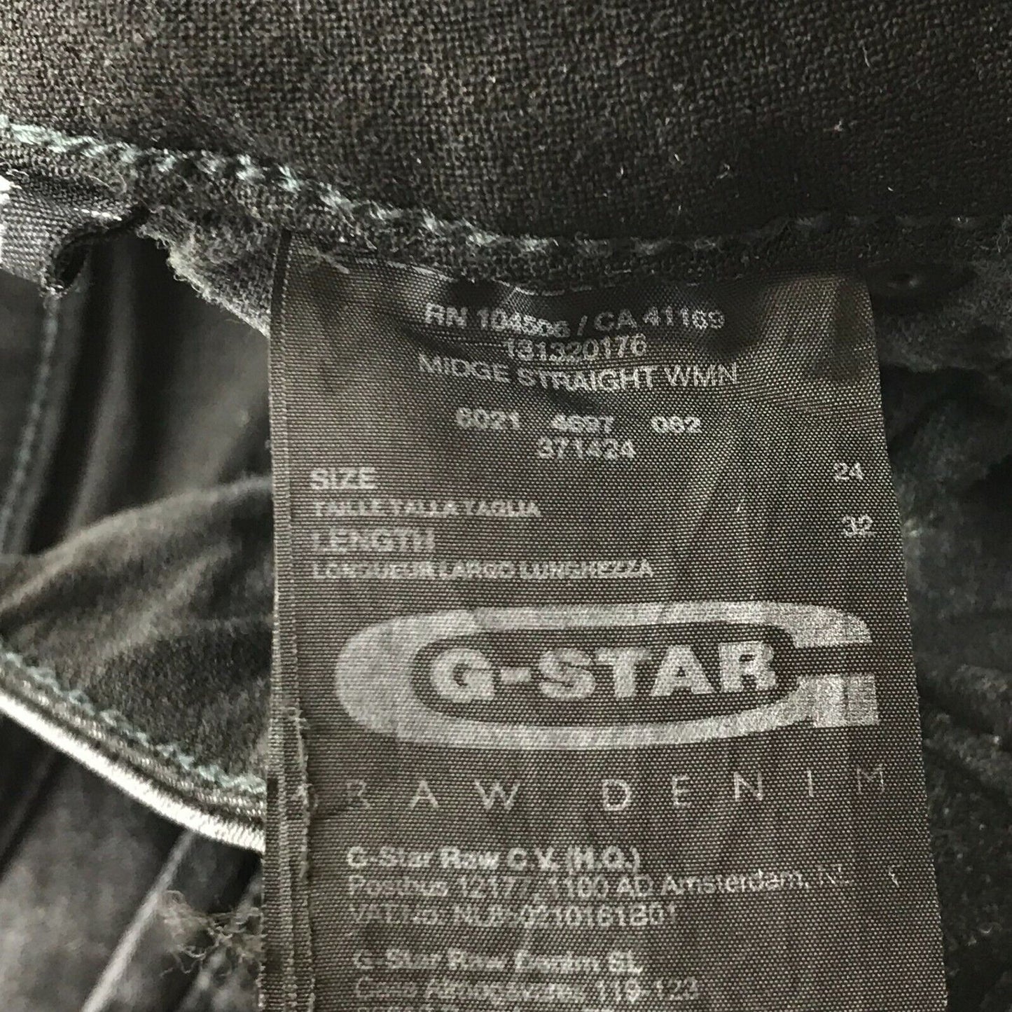 G-STAR RAW MIDGE Damen Jeans in Dunkelgrau, normale Passform, gerade Passform, W24 L32