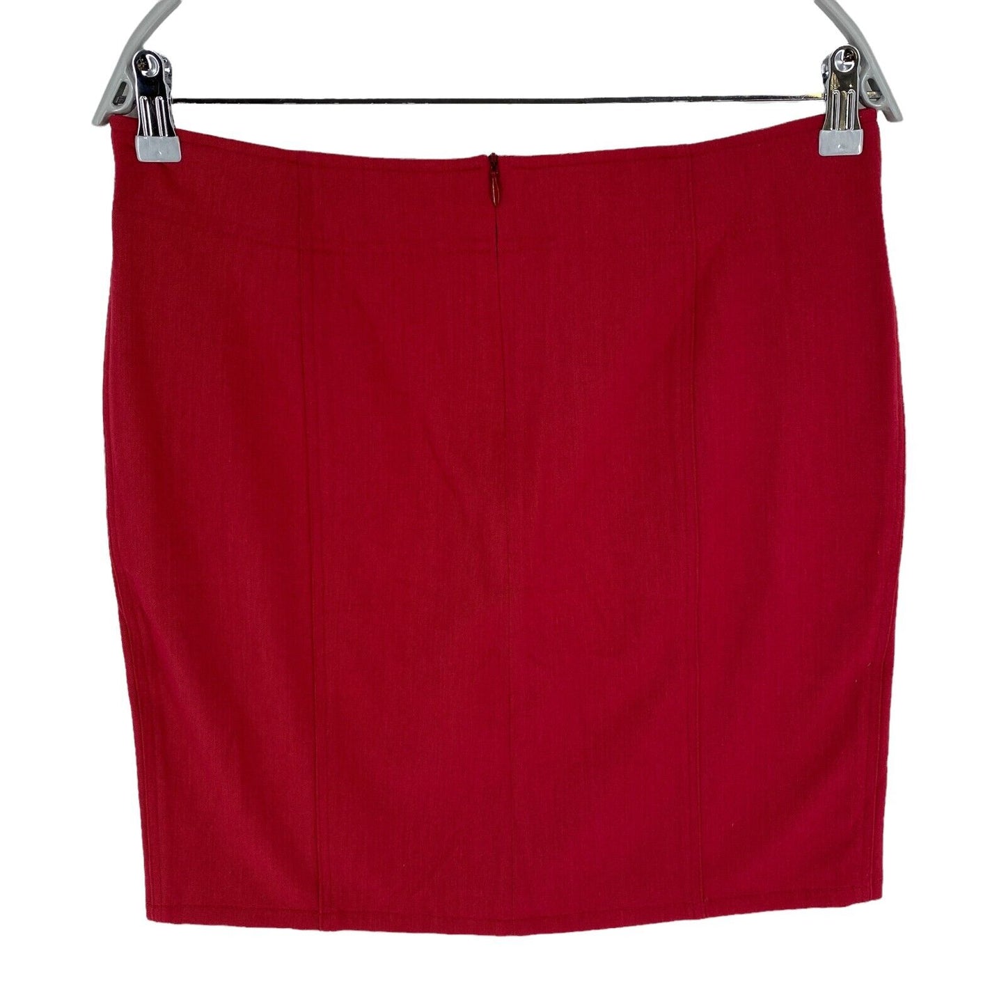 RPR €193 Blu Byblos Women Red Regular Fit Skirt Size EU 38 UK 10 US 8