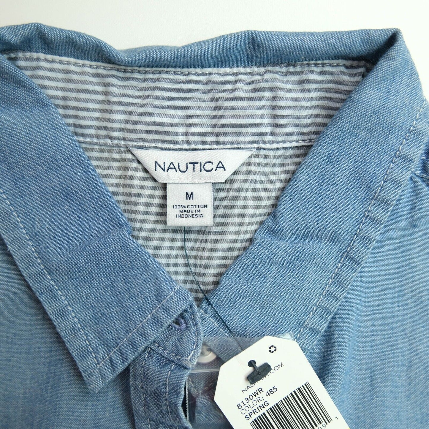 NAUTICA Chemise chemisier en denim bleu clair Taille ML