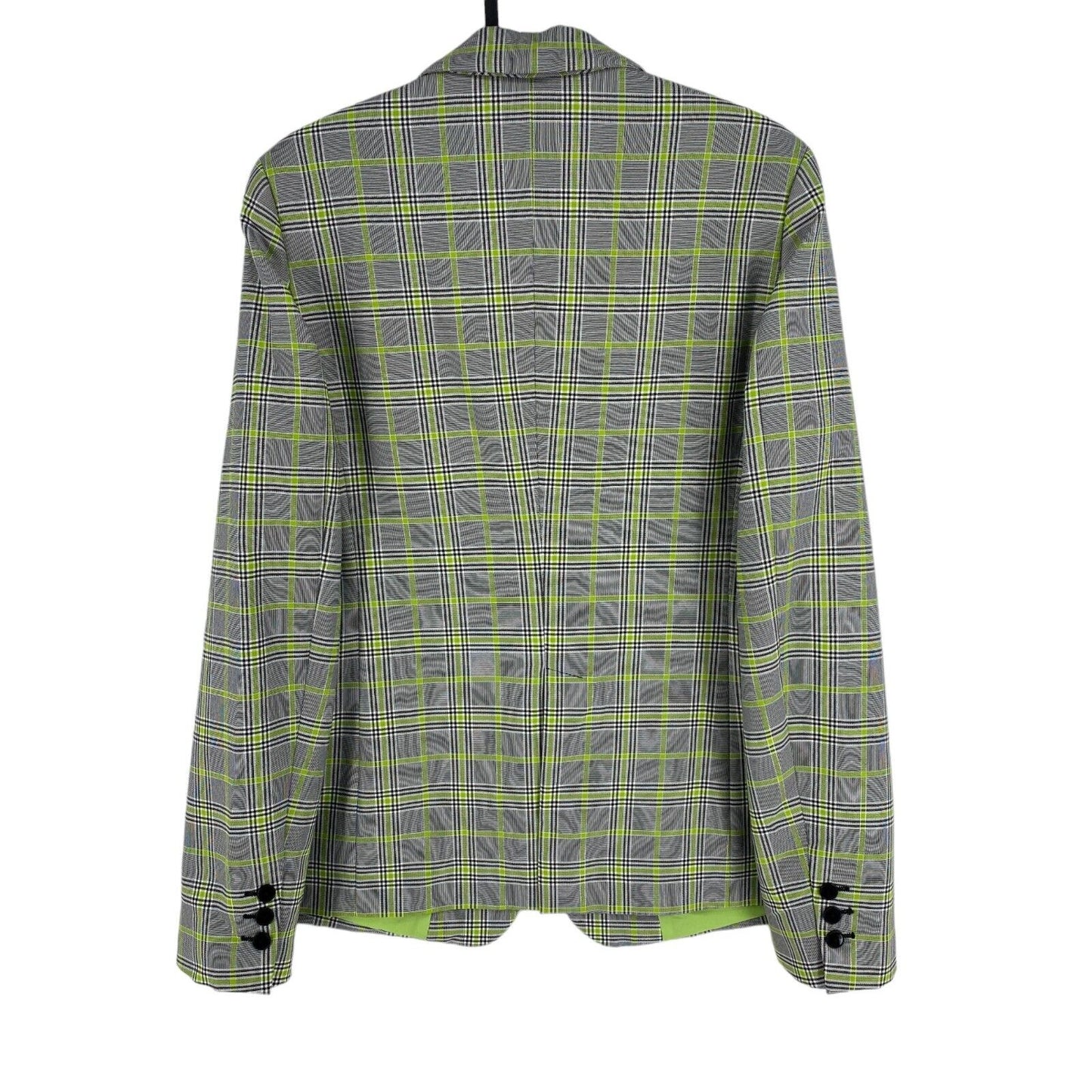 Manuel Ritz Green Check Blazer Jacket Size IT 44 EU 40 UK 12 US 10