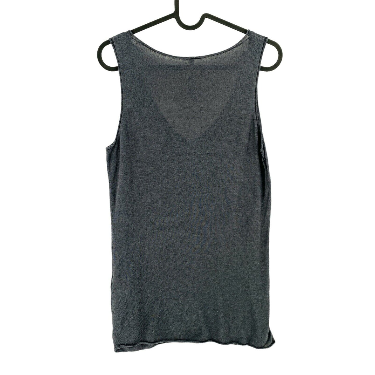 AMY GEE Dark Grey V Neck Tank Top Size M