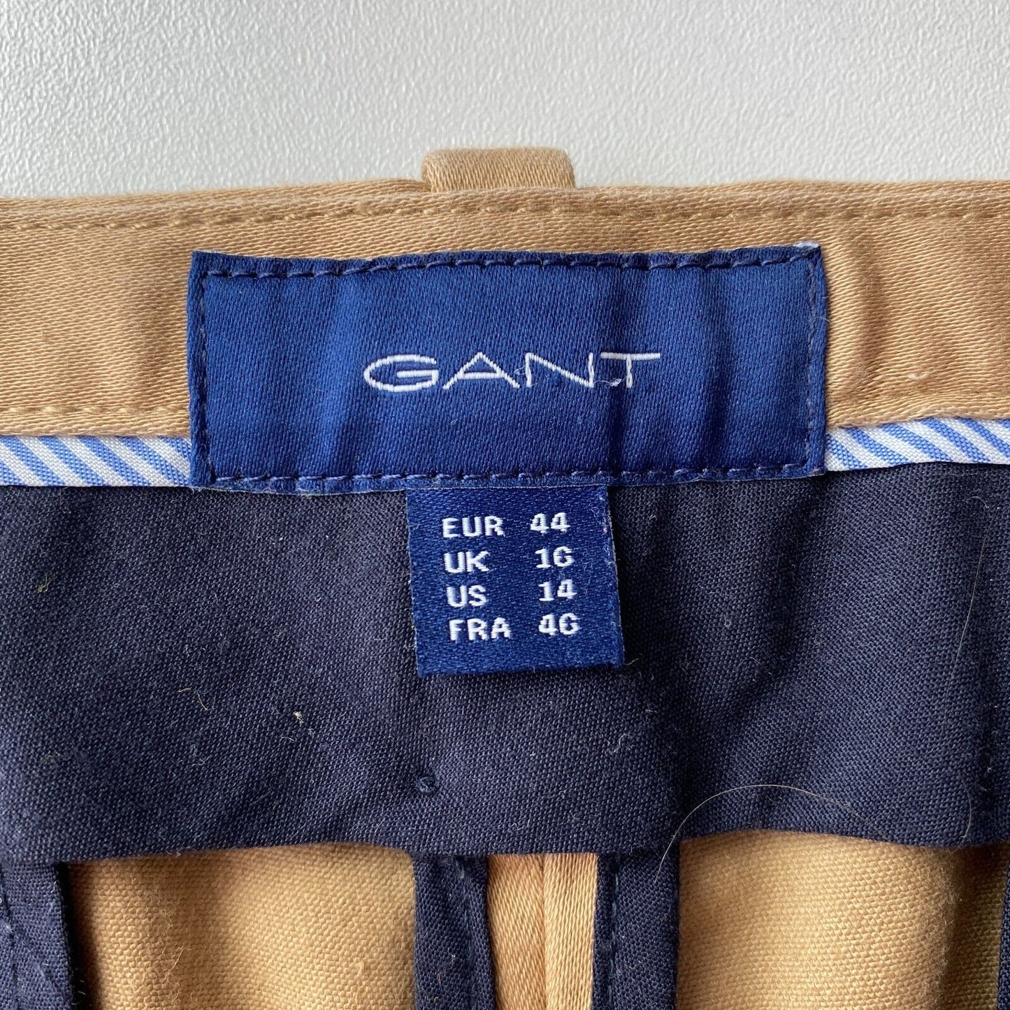 GANT Damen Braun Slim Fit Chino Hose Größe EUR 44 UK 16 US 14 W34