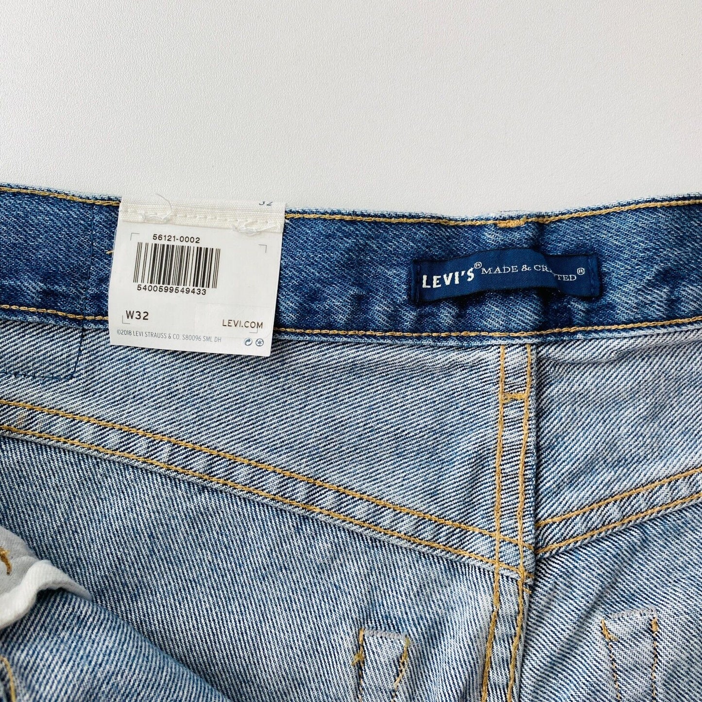 Levi's Made & Crafted JANE CROP Women Blue Relaxed Tapered Fit Jeans W32