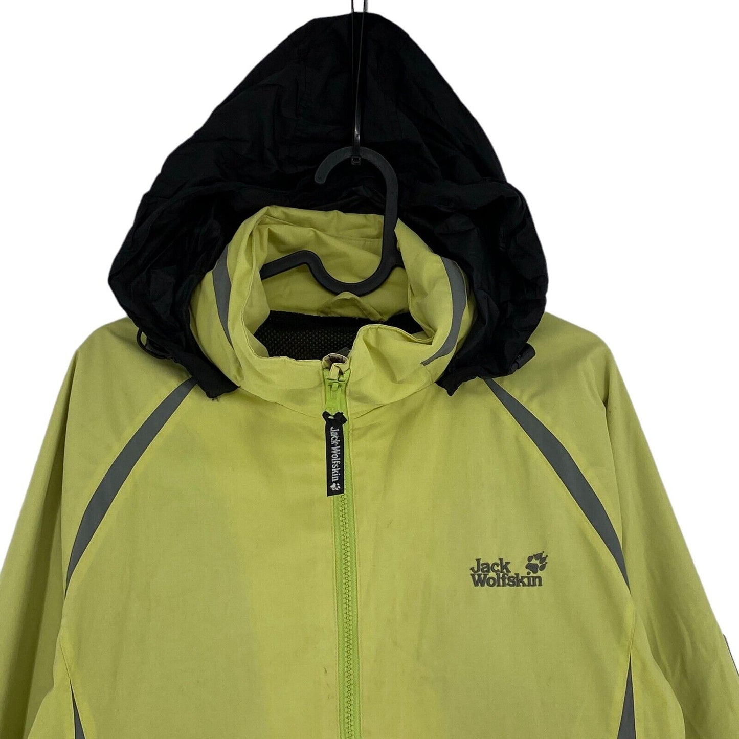 Jack Wolfskin Light Green Cotton Blend Hooded Jacket Size M