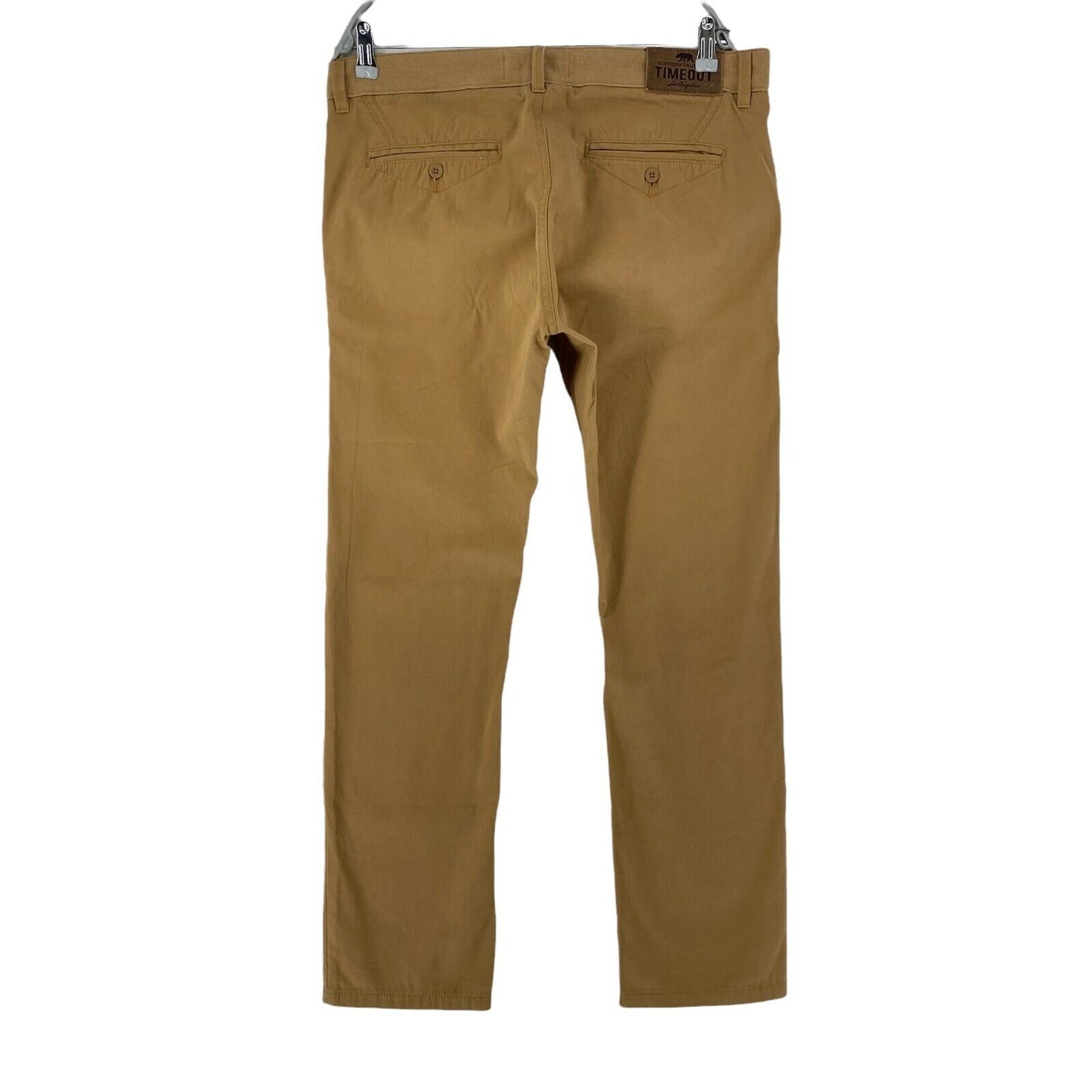 TIMEOUT Brown Slim Straight Fit Chino Trousers EU 48 52 54 56 W33 W35 W36 W38