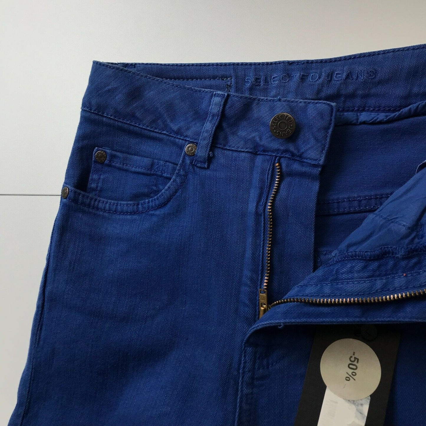 SELECTED Damen Jeans in Skinny Fit, Blau, Größe W26