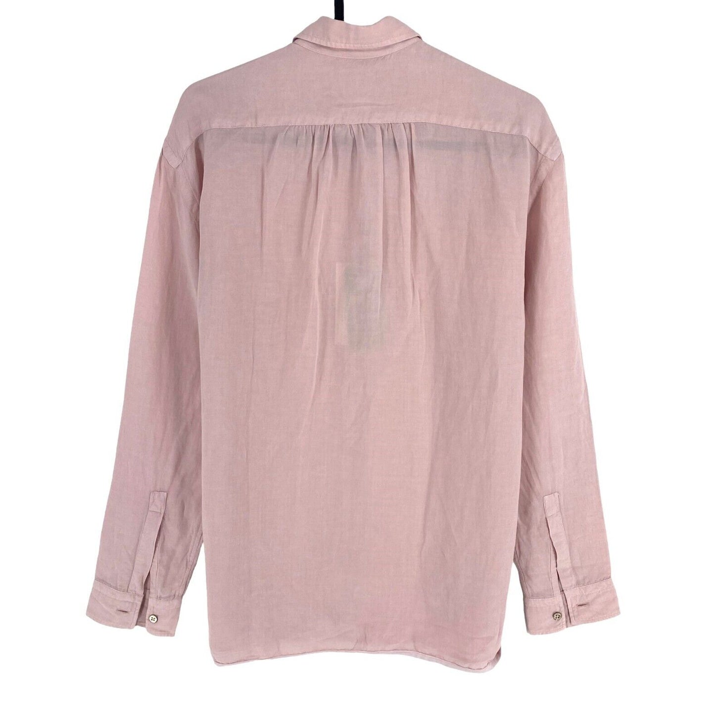 LA MARTINA Women Pink Viscose Linen Long Sleeves Shirt Size 5 / XL