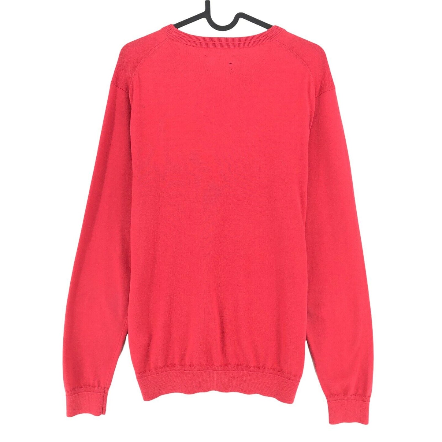 GANT Red Cotton Crew Neck Jumper Sweater Size M