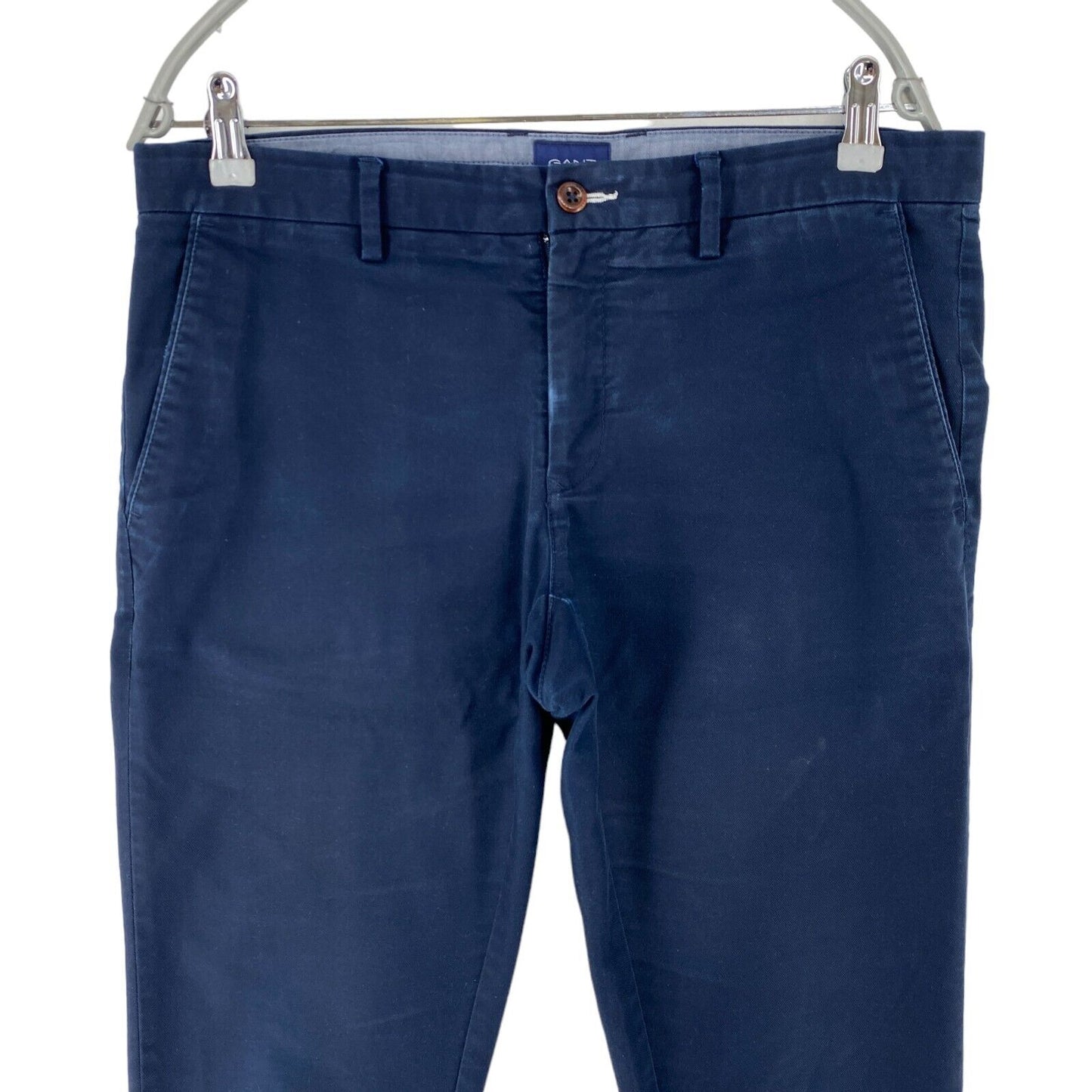 GANT Dunkelblaue Chinohose für Herren im Skinny Fit, Größe W32 L34