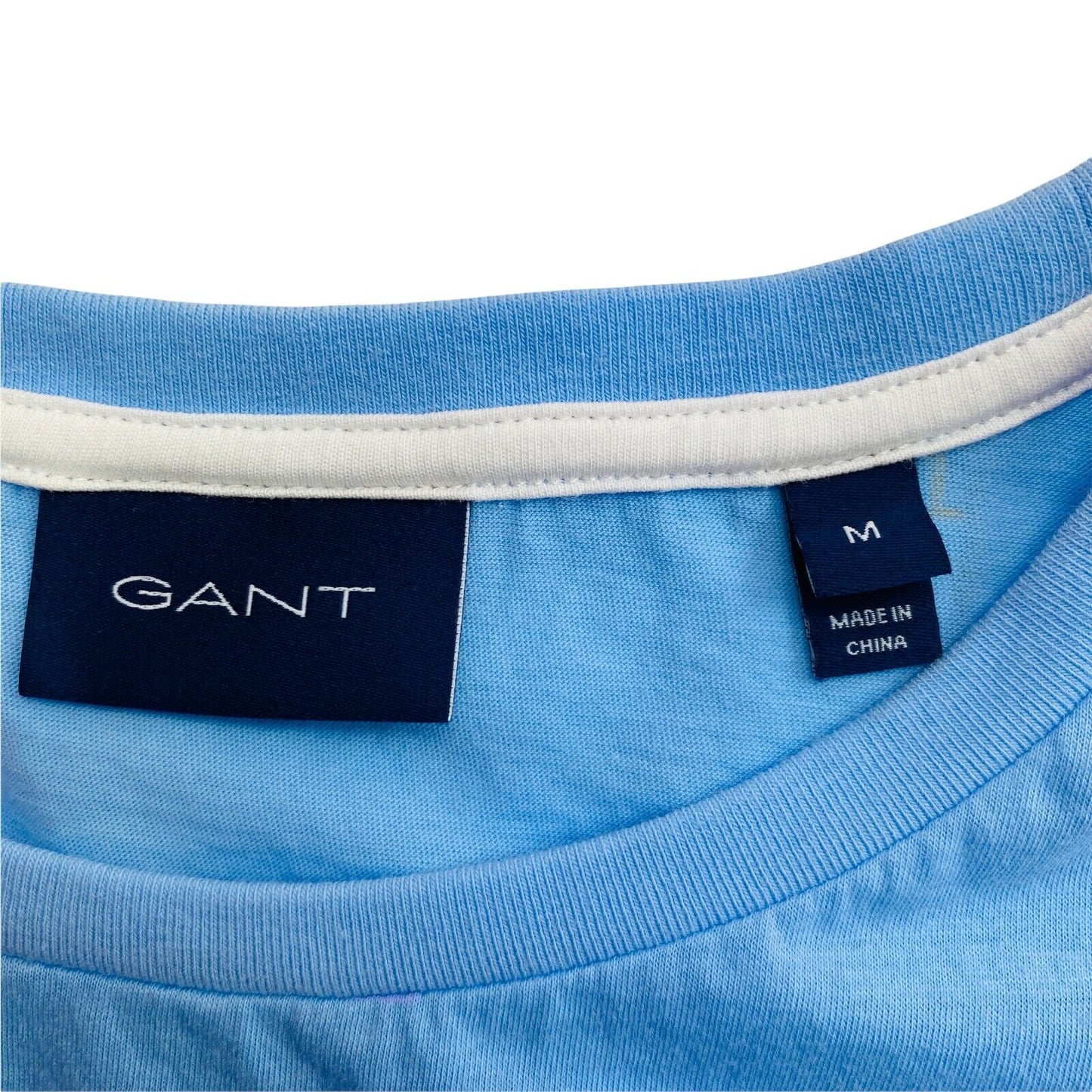 GANT Blue Crew Neck Short Sleeves T Shirt Size M