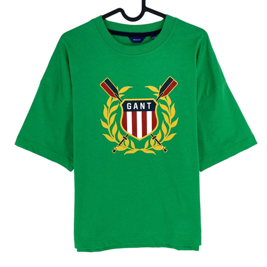 GANT Boys Green Rowing Shield Crew Neck T-Shirt Size 13-14 Years 158/164 cm