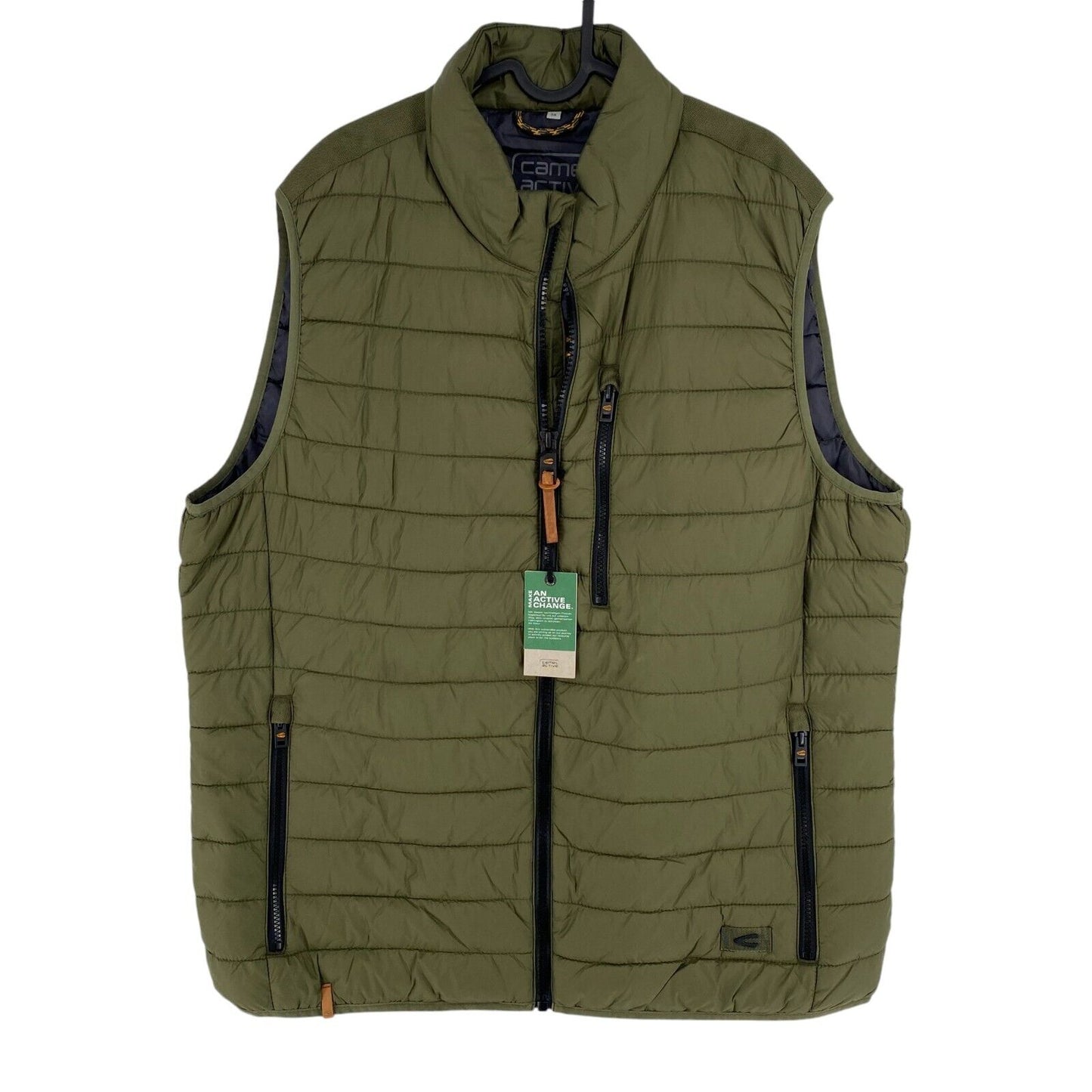 CAMEL ACTIVE Men Dark Green Padded Vest Waistcoat Size EU 58 UK/US 48