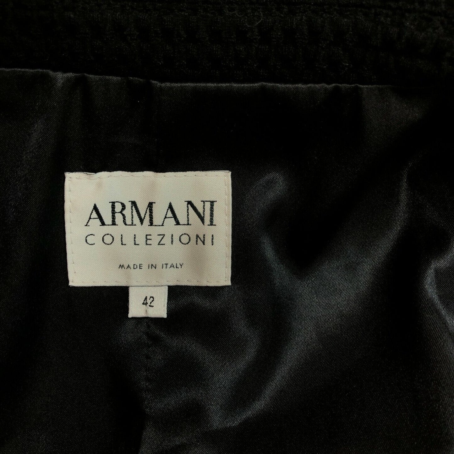 ARMANI COLLEZIONI Black Short Jacket Blazer Size IT 42 EU 38 UK 10 US 8