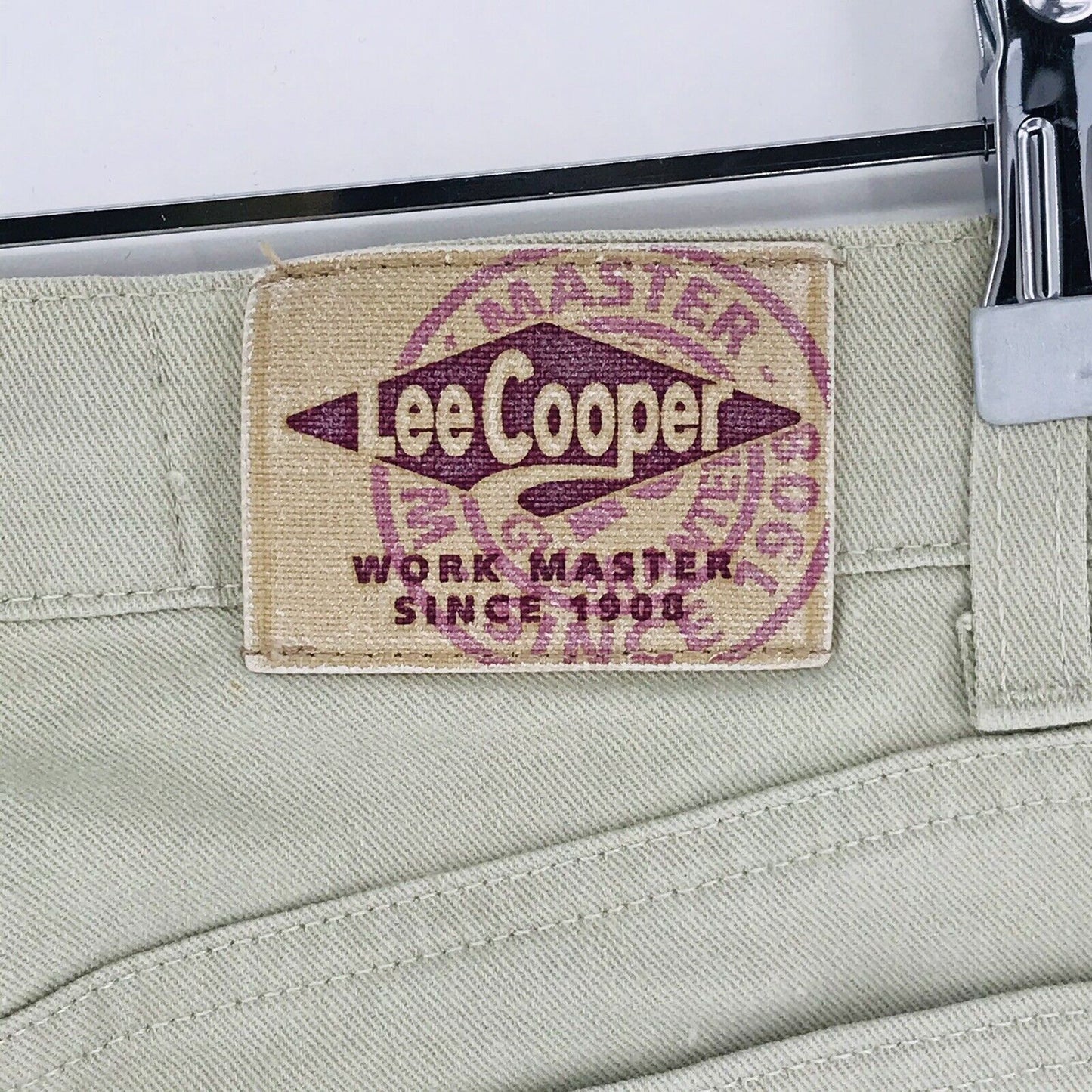 Vintage Lee Cooper Women Teen Girls High Waist Beige Straight Fit Jeans W24 L34